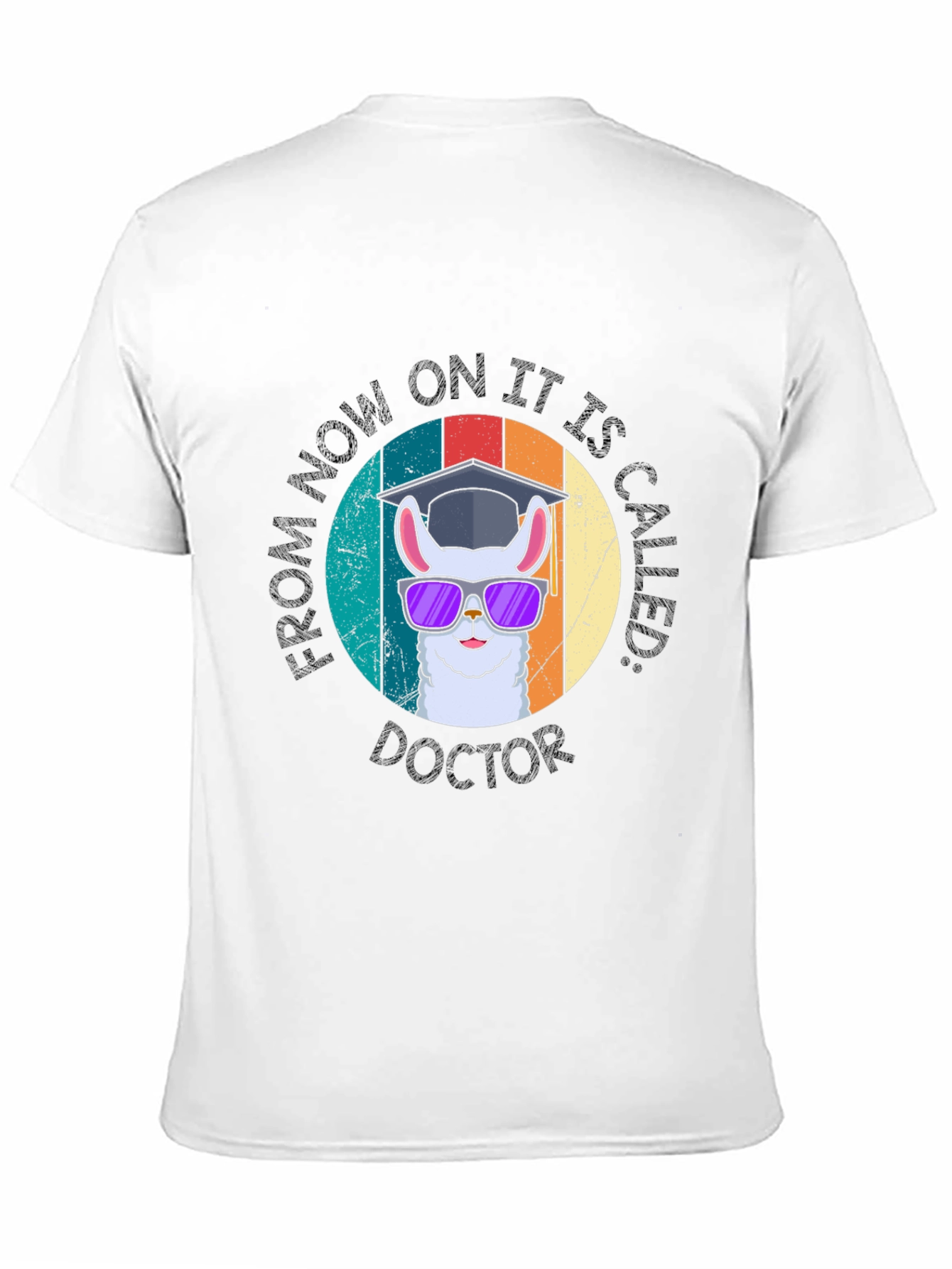 Black Llama Doctor Graduation T-Shirt view 11