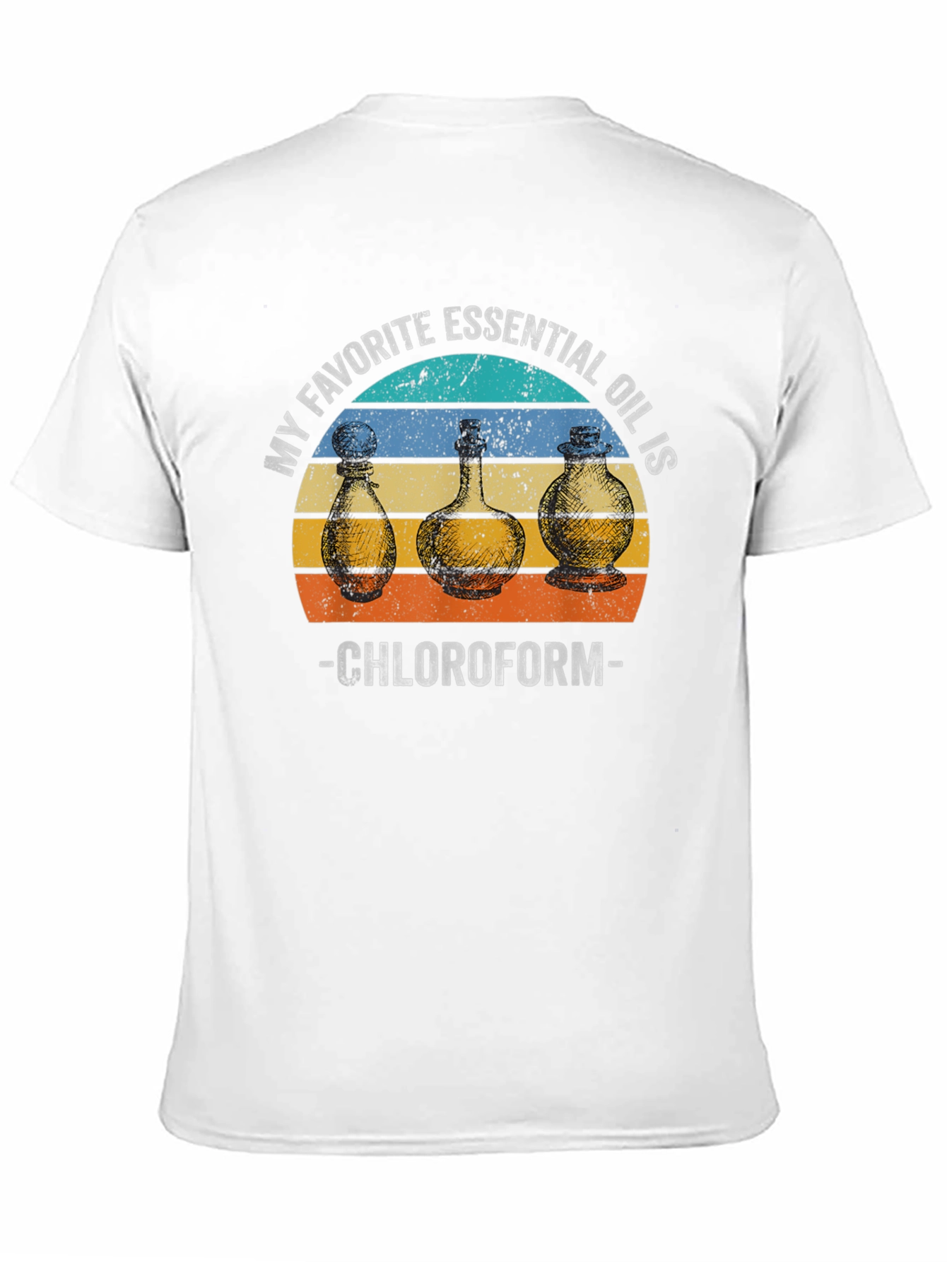 Black Chloroform Essential Oil T-Shirt - Funny & Unique! view 11