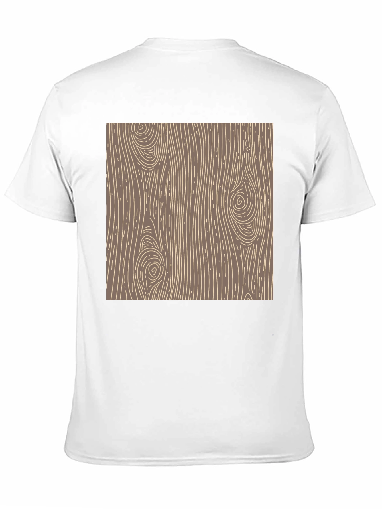 Black Wood Grain Graphic Tee - Classic Style view 11