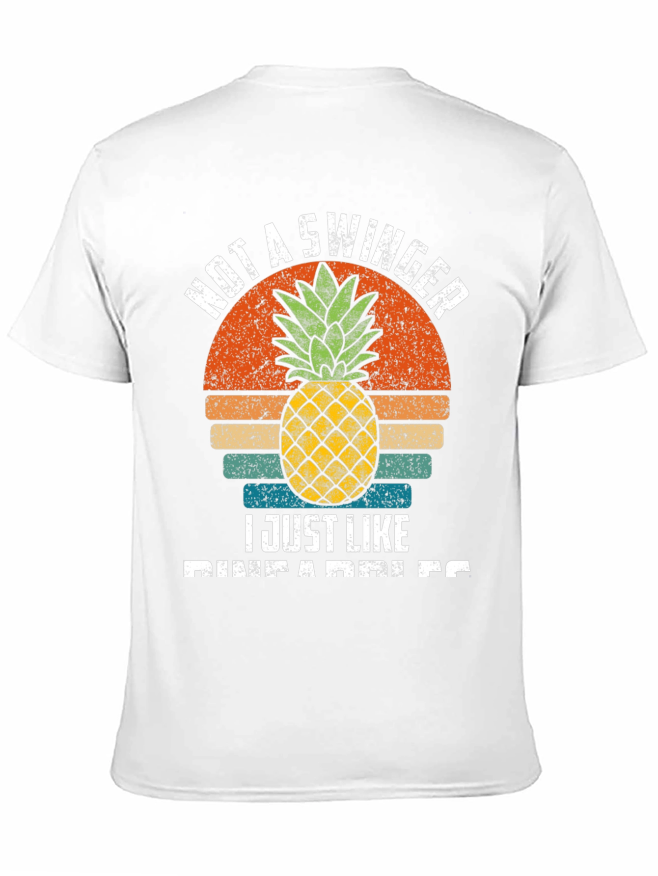 Black Funny Pineapple Lover T-Shirt - Not A Swinger view 11