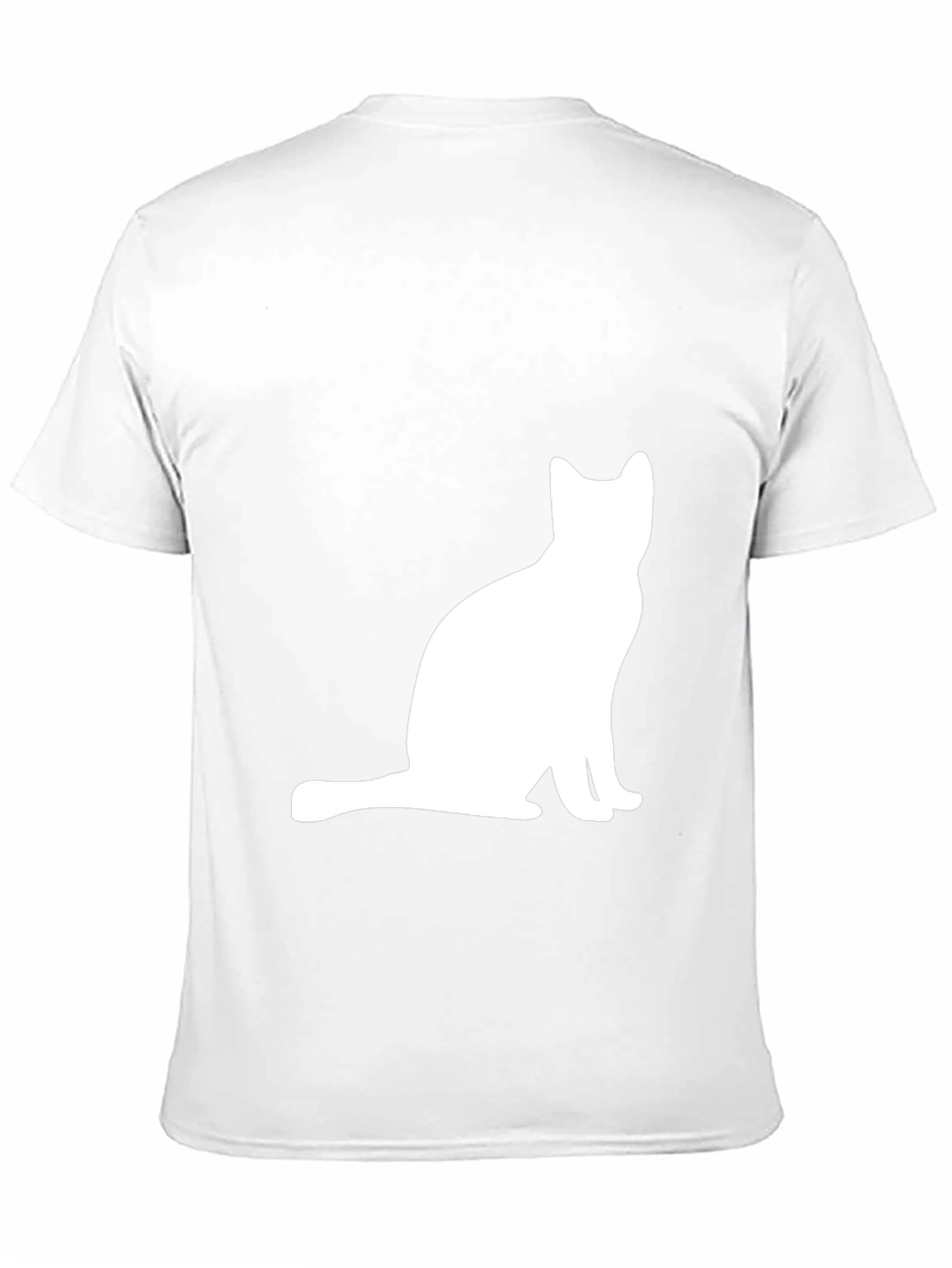 Black Cat Silhouette Graphic Tee - Black view 11