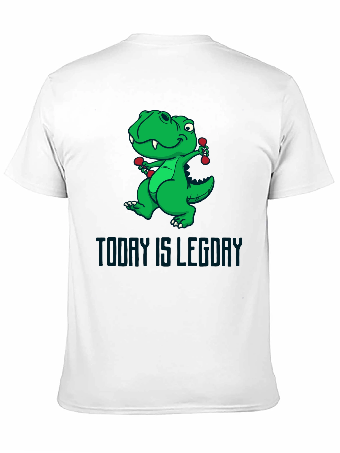 Black Dino Leg Day T-Shirt - Funny Workout Tee view 11