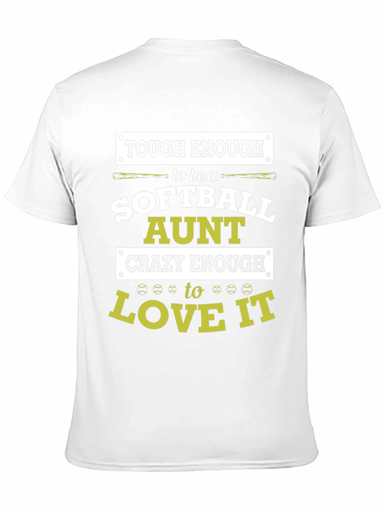 Black Softball Aunt T-Shirt: Tough & Crazy Enough to Love It view 11