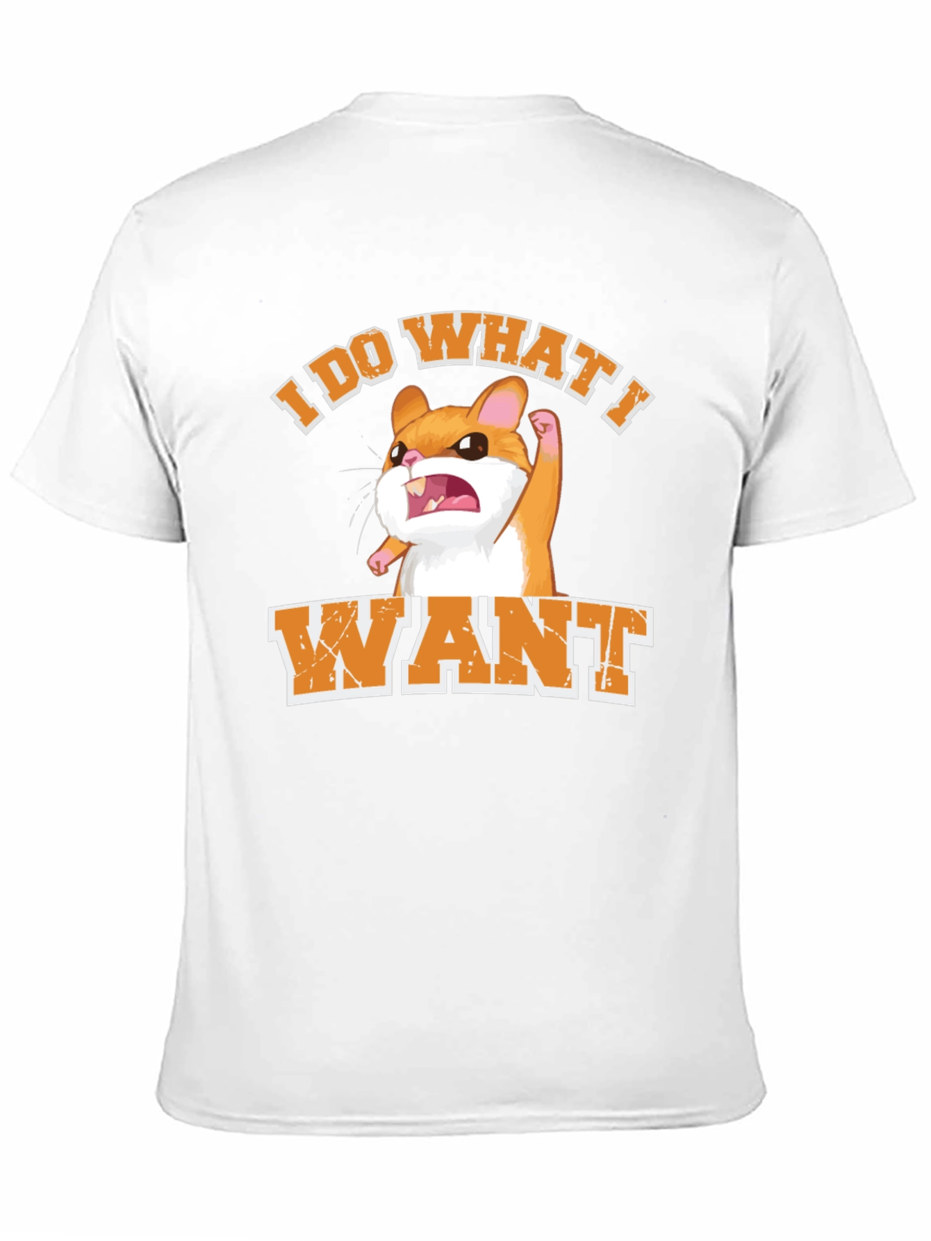 Black I Do What I Want Hamster Graphic T-Shirt view 11