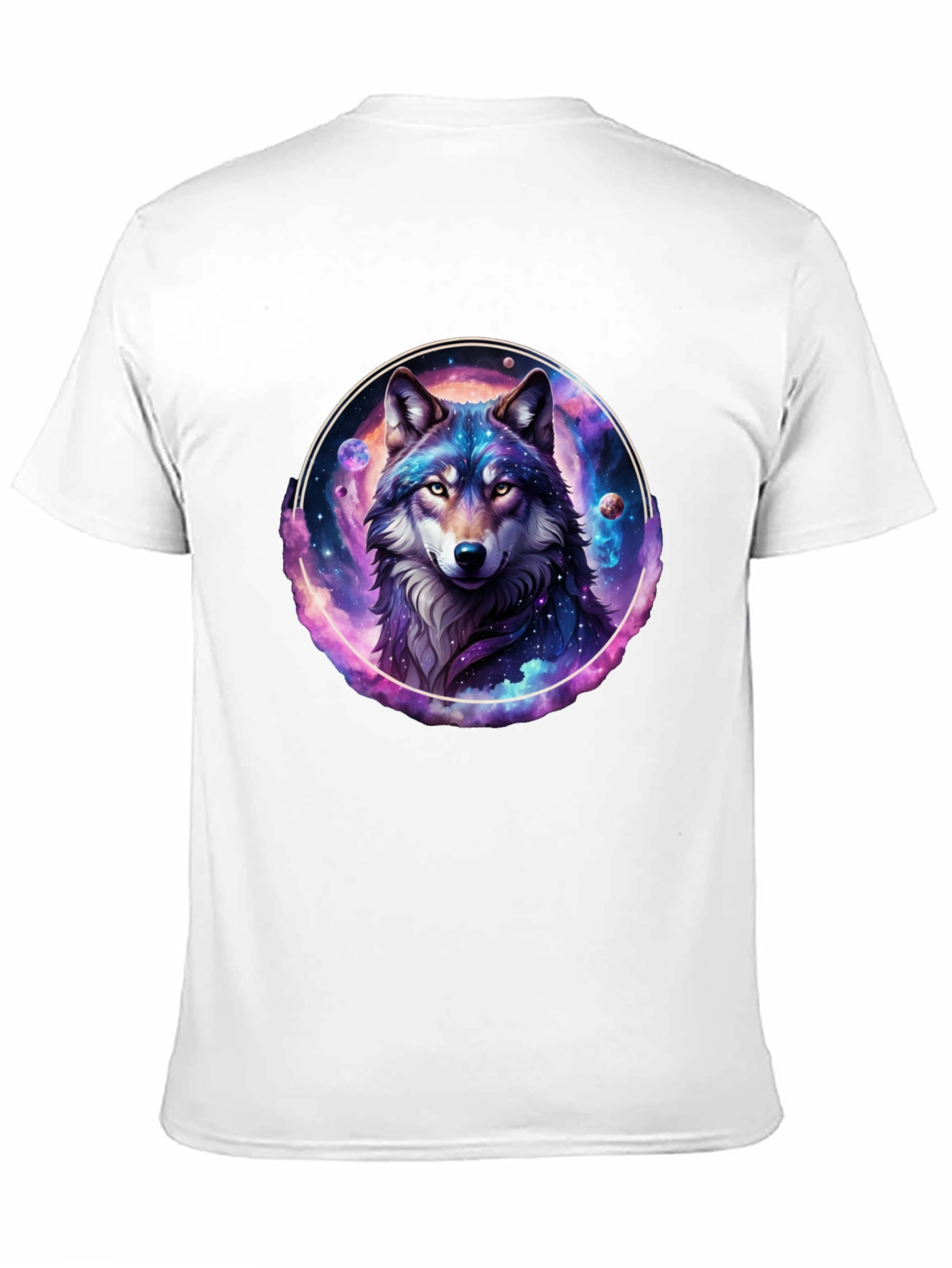 Black Cosmic Wolf Graphic Tee - Black T-Shirt view 11