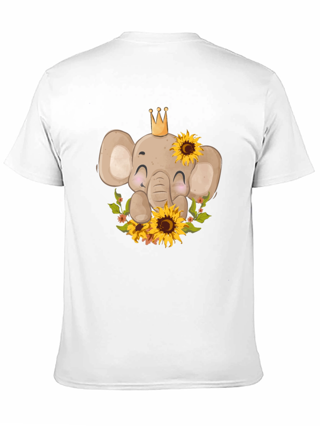 Black Elephant Sunflower Graphic Tee view 11