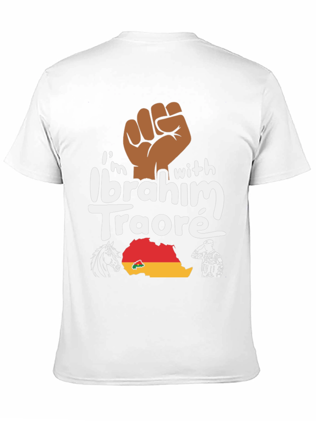 Ibrahim Traoré Supporter T-Shirt - Black Power - 11