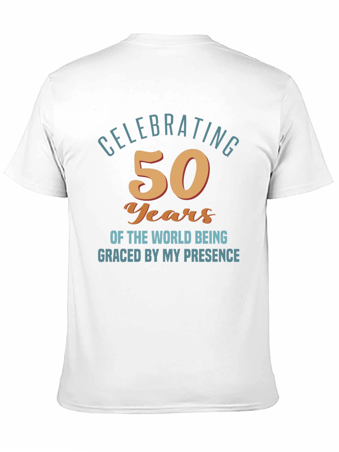 Black Celebrating 50 Years Funny Birthday T-Shirt view 11