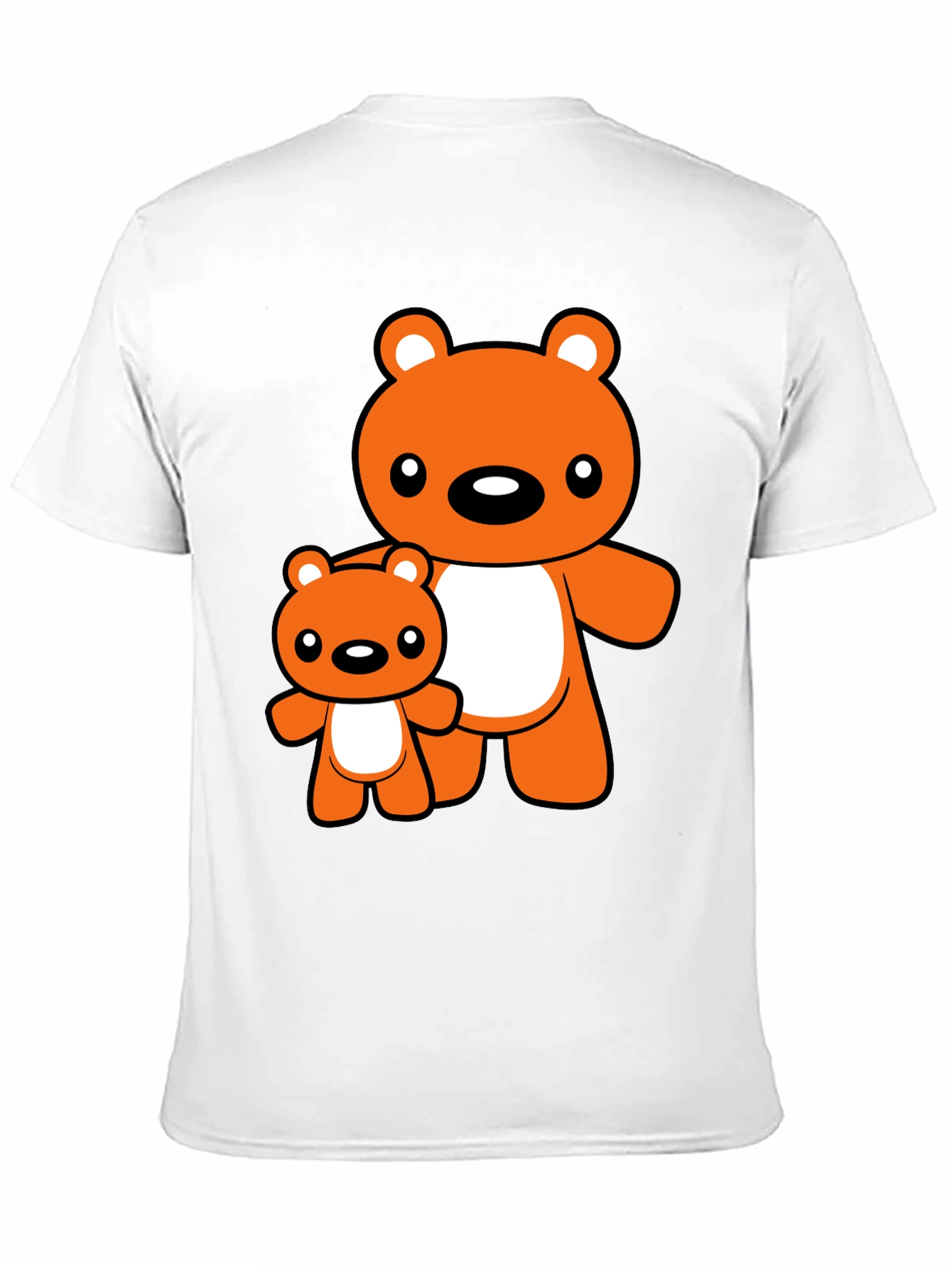 Black Cute Bear Graphic Tee - Black T-Shirt view 11