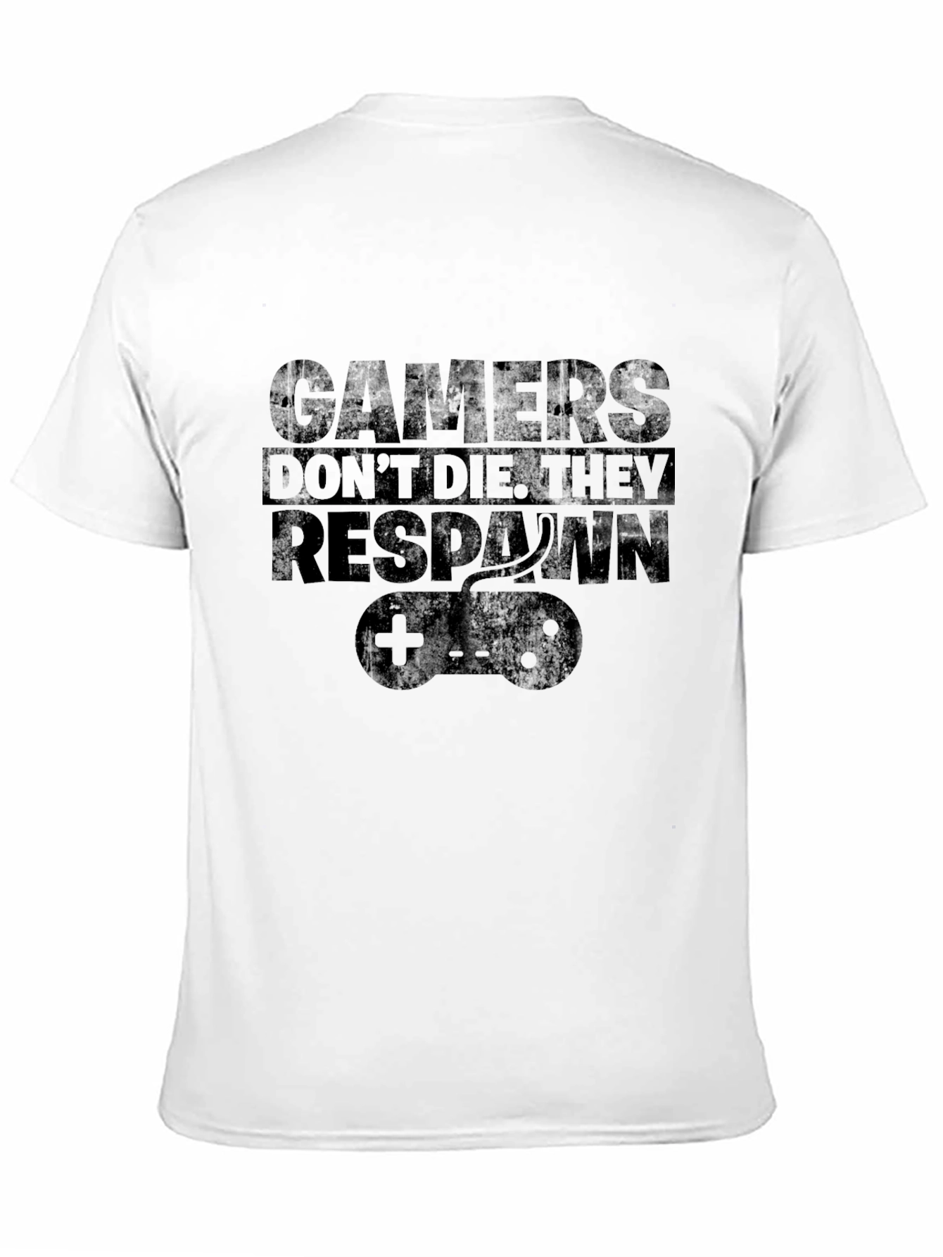 Black Gamers Don't Die They Respawn Graphic T-Shirt view 11