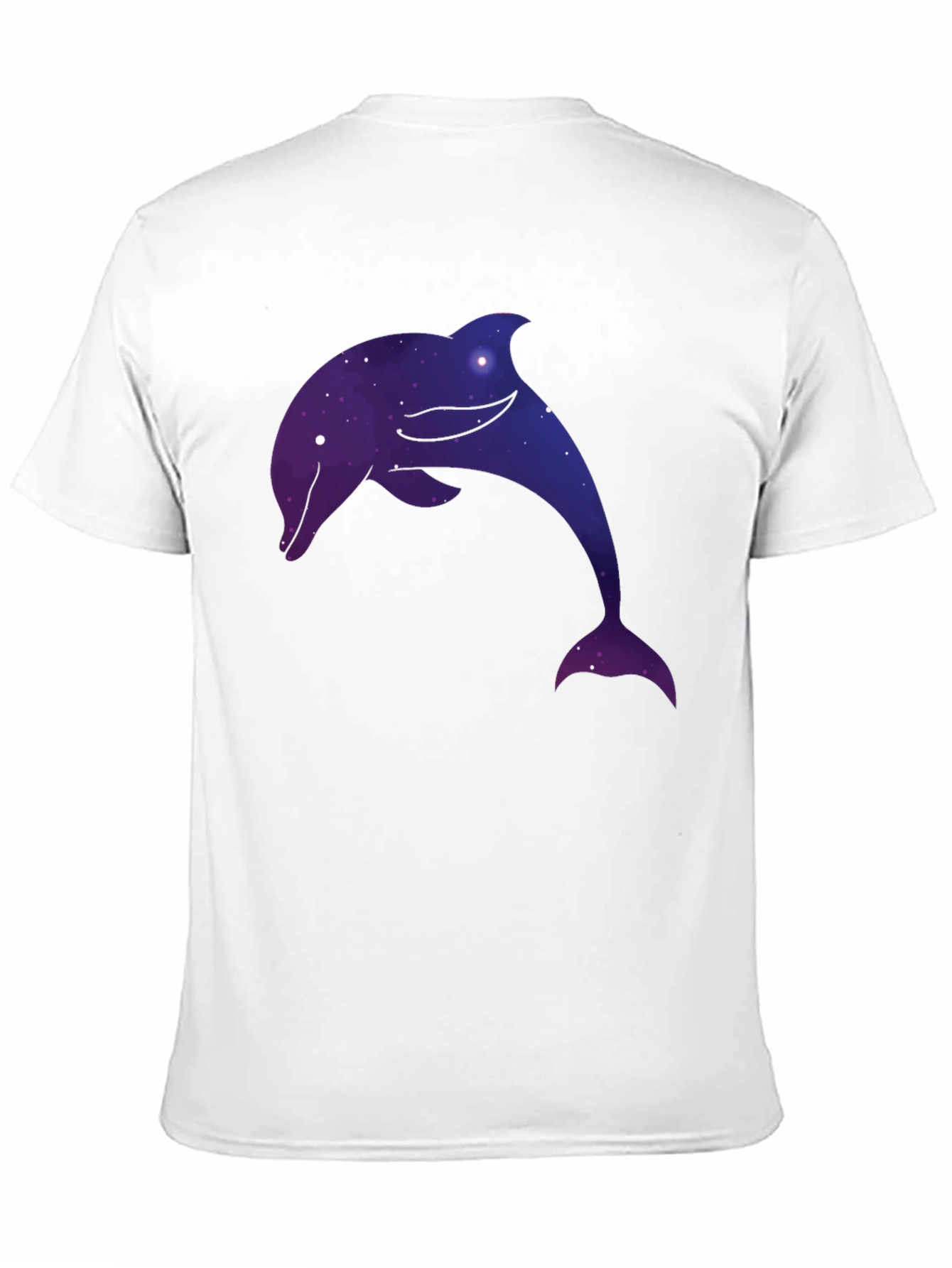 Black Cosmic Dolphin Black T-Shirt view 11