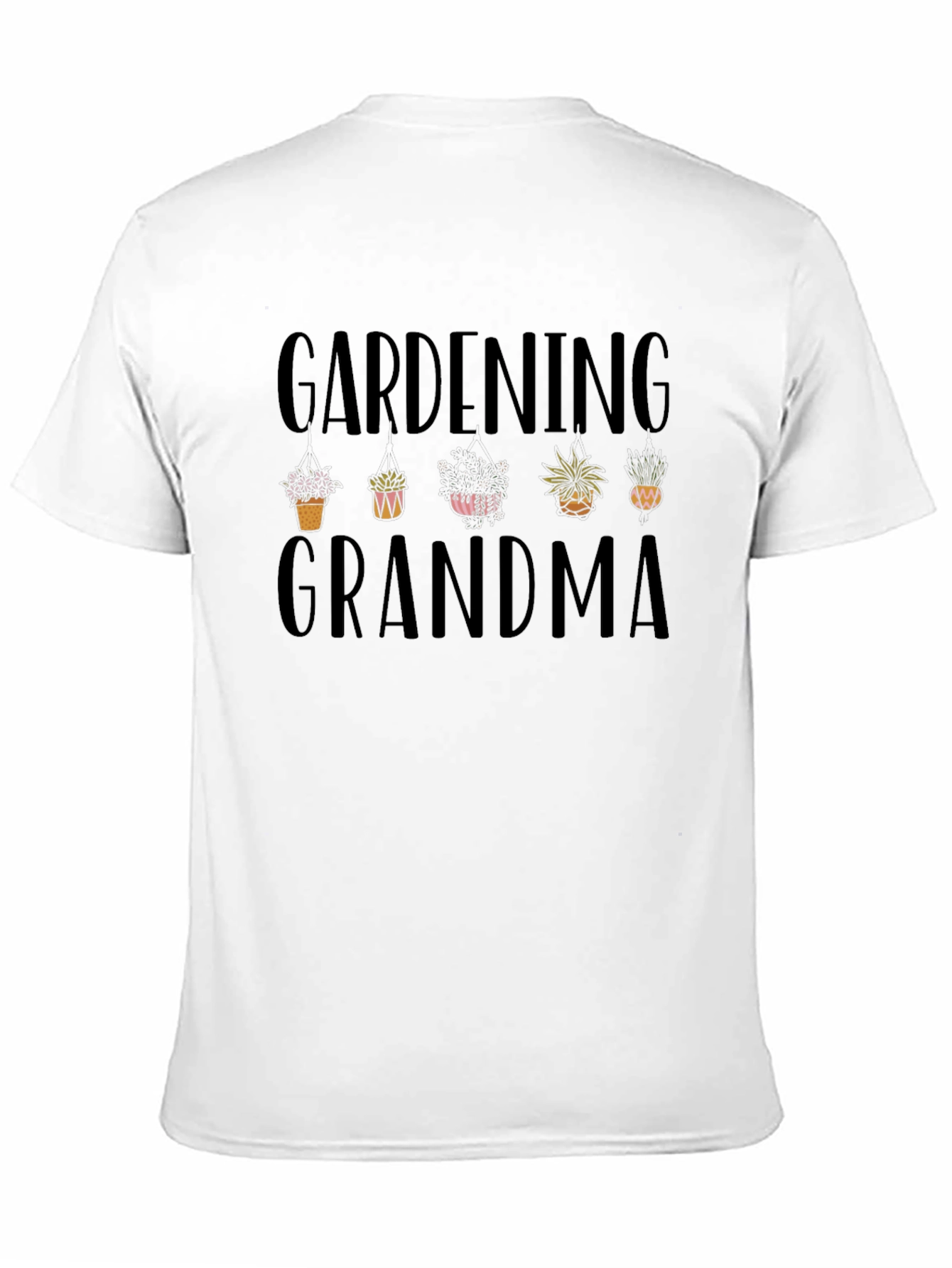 Black Gardening Grandma Graphic T-Shirt view 11