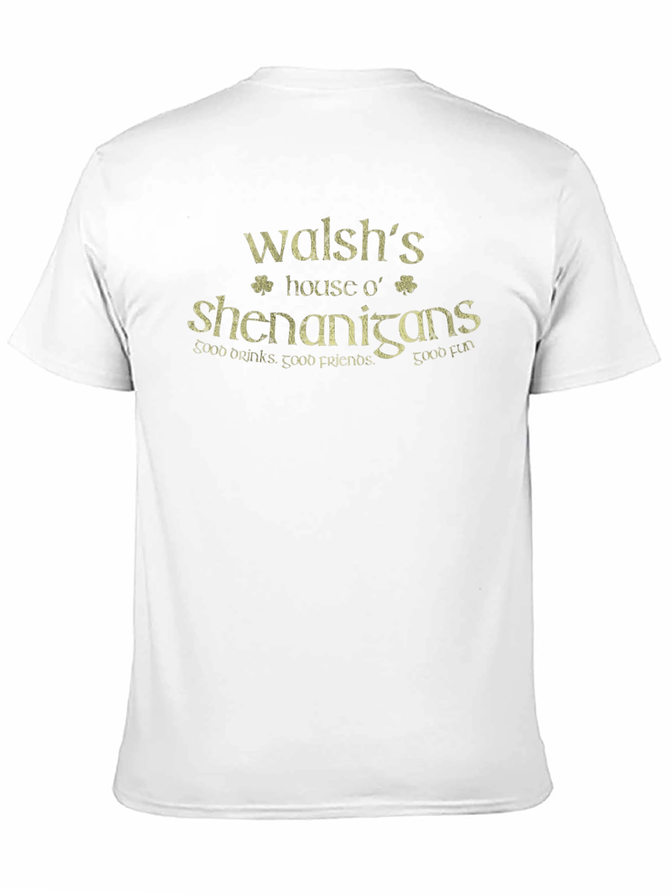 Black Walsh's House o' Shenanigans Black T-Shirt view 11