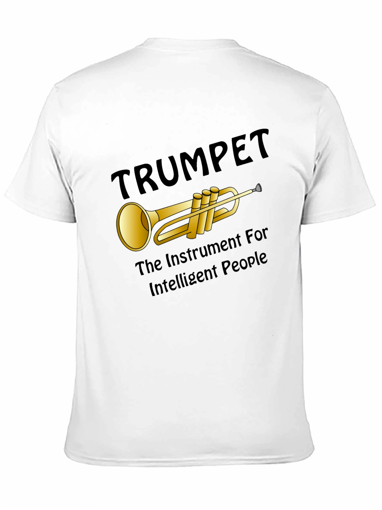 Black Trumpet Instrument Graphic T-Shirt view 11