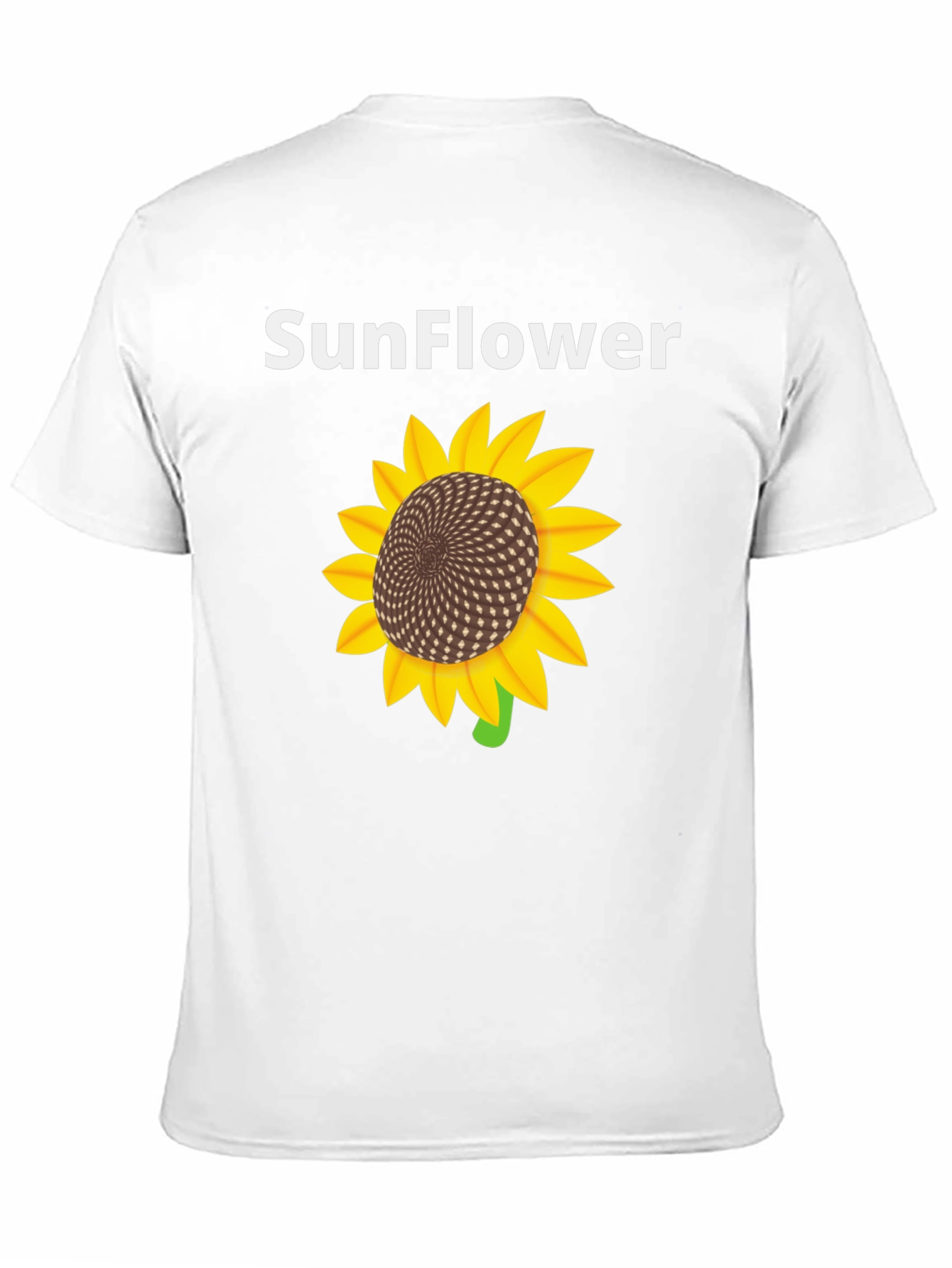 Sunflower Graphic Print Black T-Shirt - 11