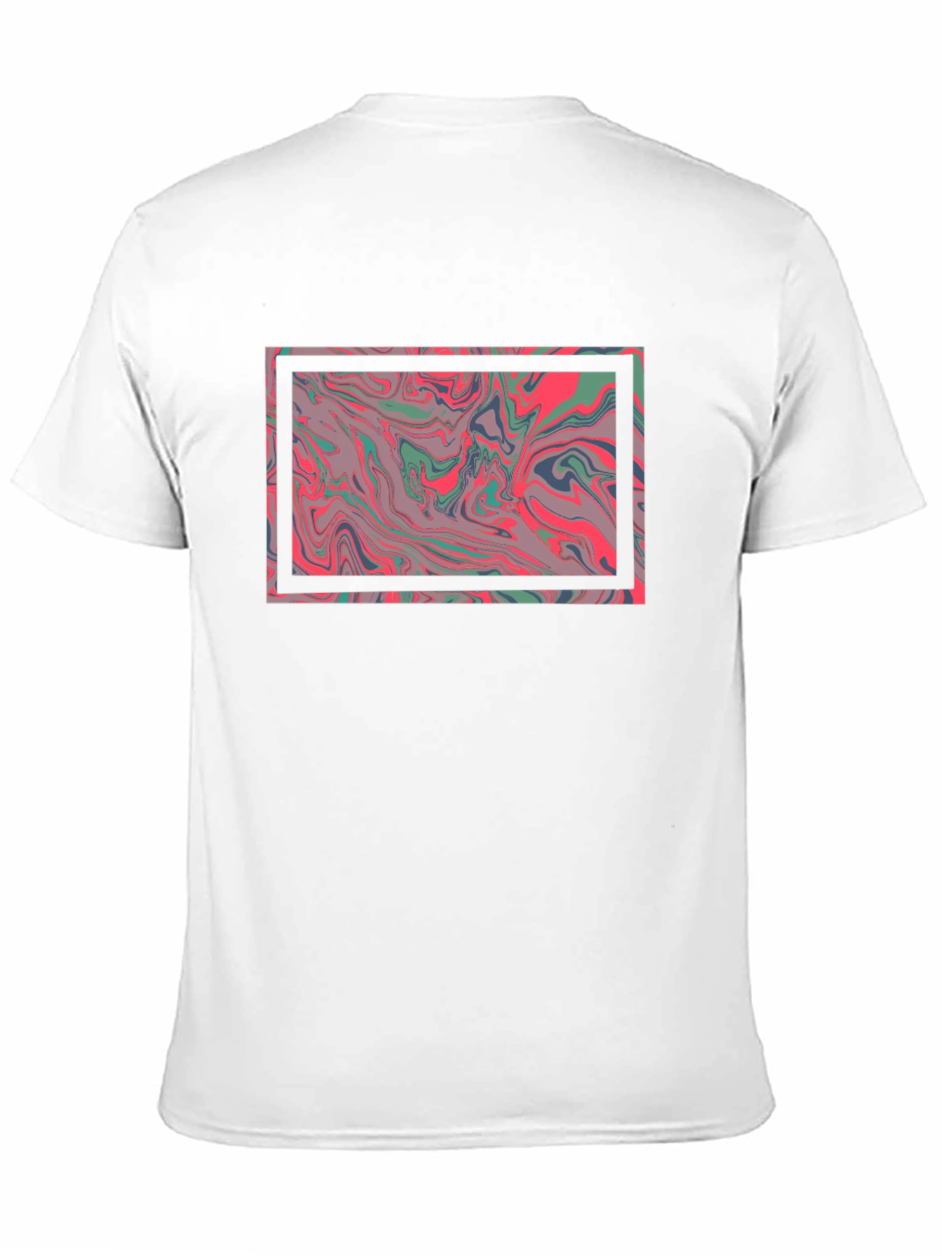 Abstract Marble Graphic Tee - Stylish Black T-Shirt - 11