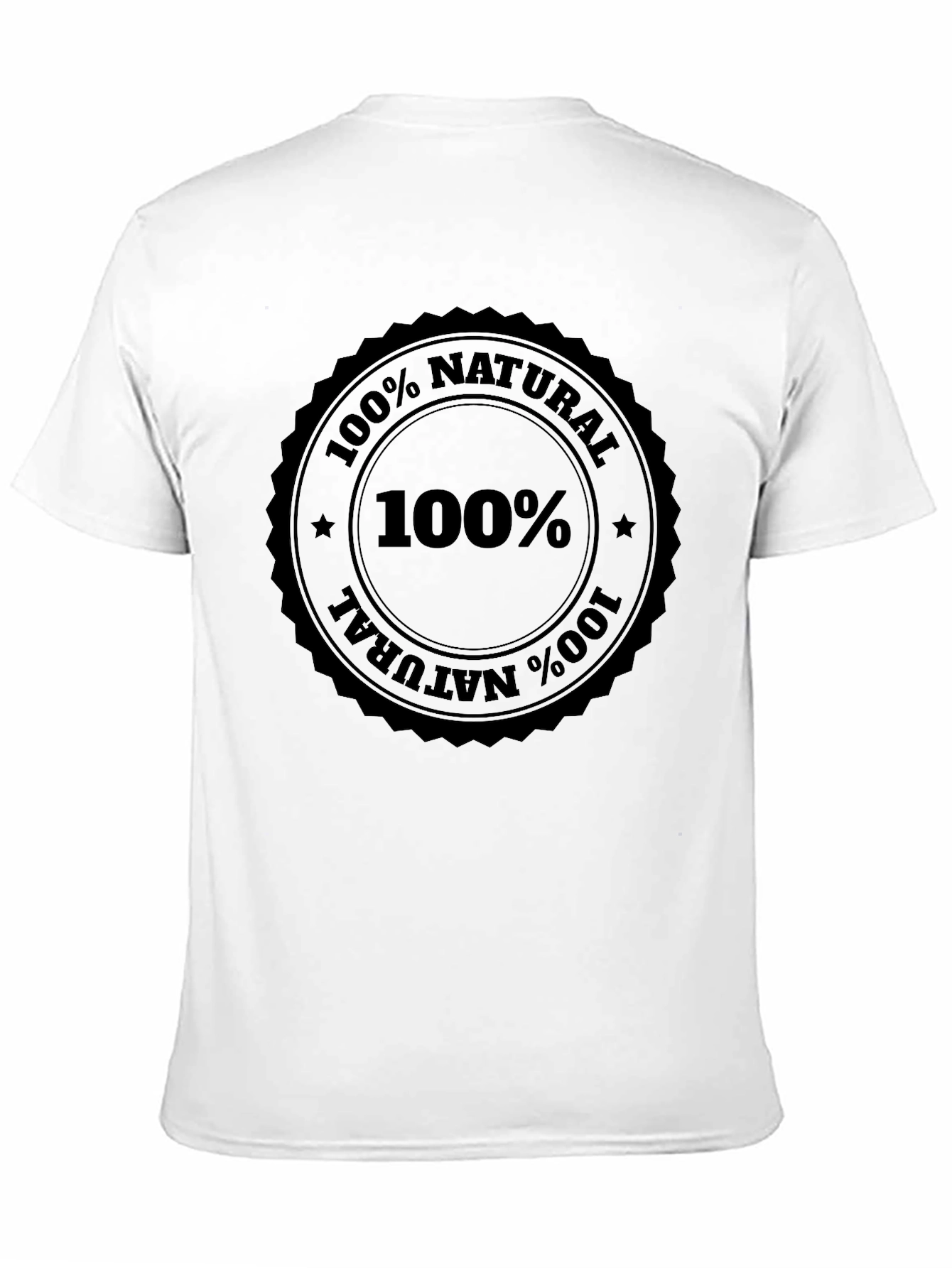 Black 100% Natural Black T-Shirt view 11