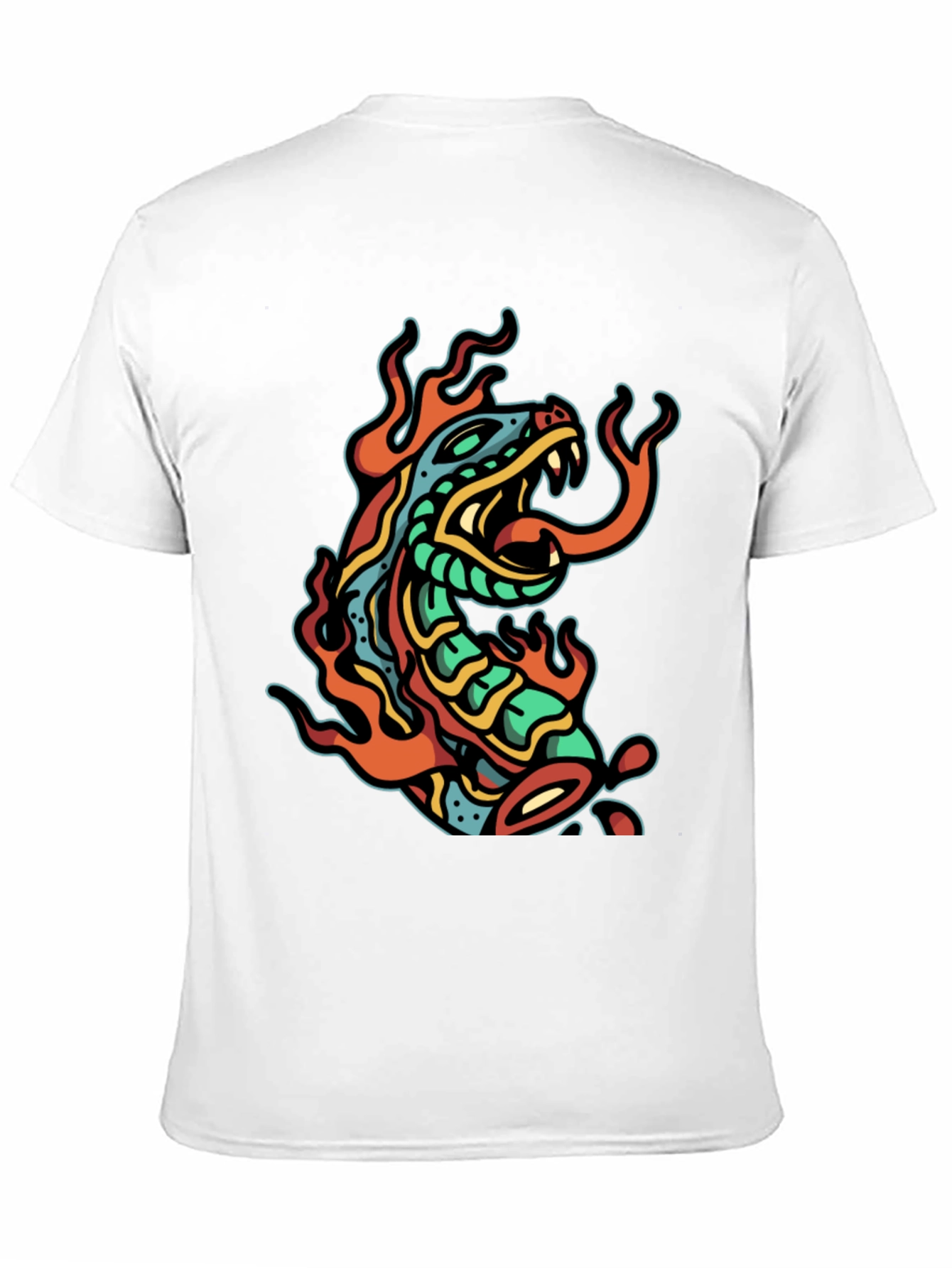 Black Snake Fire Graphic Tee view 11