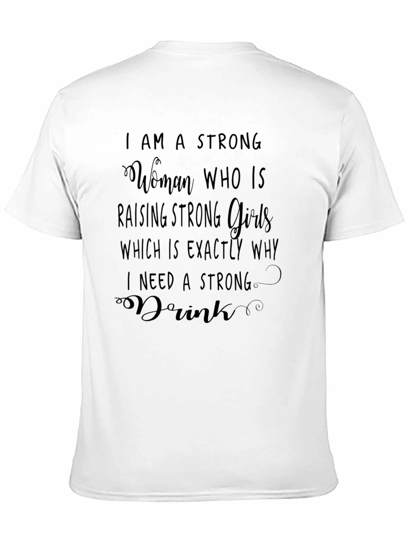 Black Strong Woman Graphic T-Shirt view 11