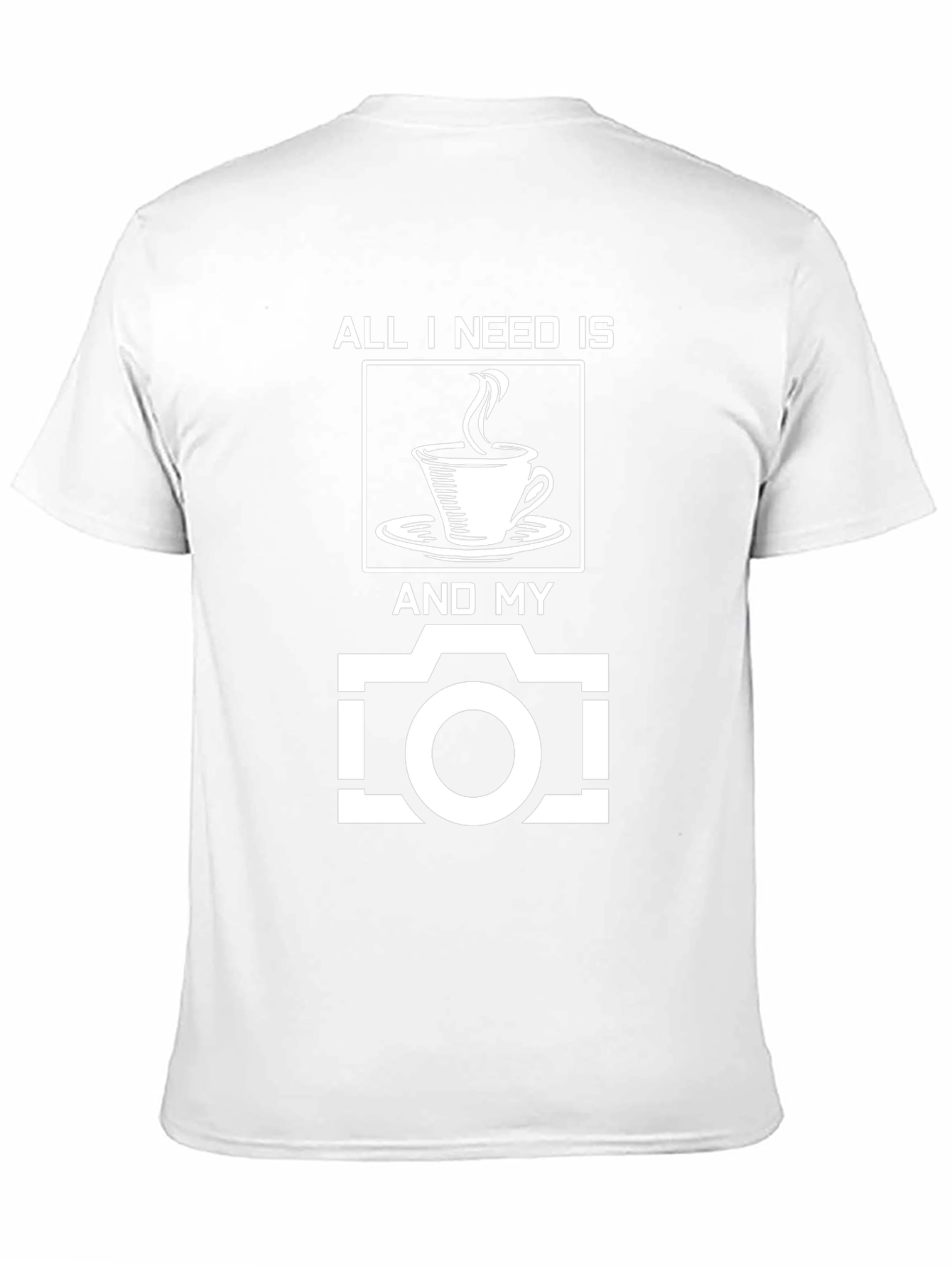 Black Coffee & Camera Black Graphic Tee view 11