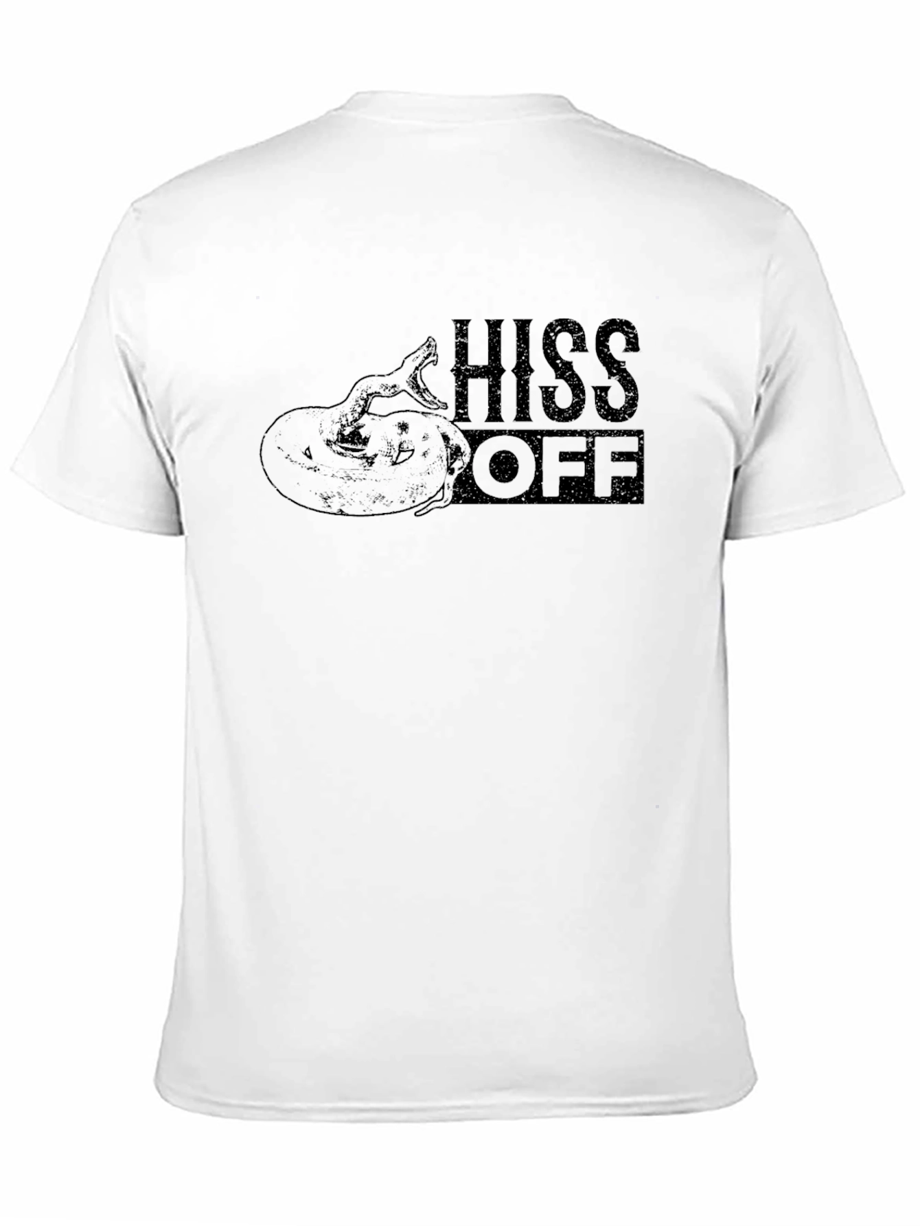 Black Hiss Off Snake Graphic Tee - Men's Black T-Shirt view 11