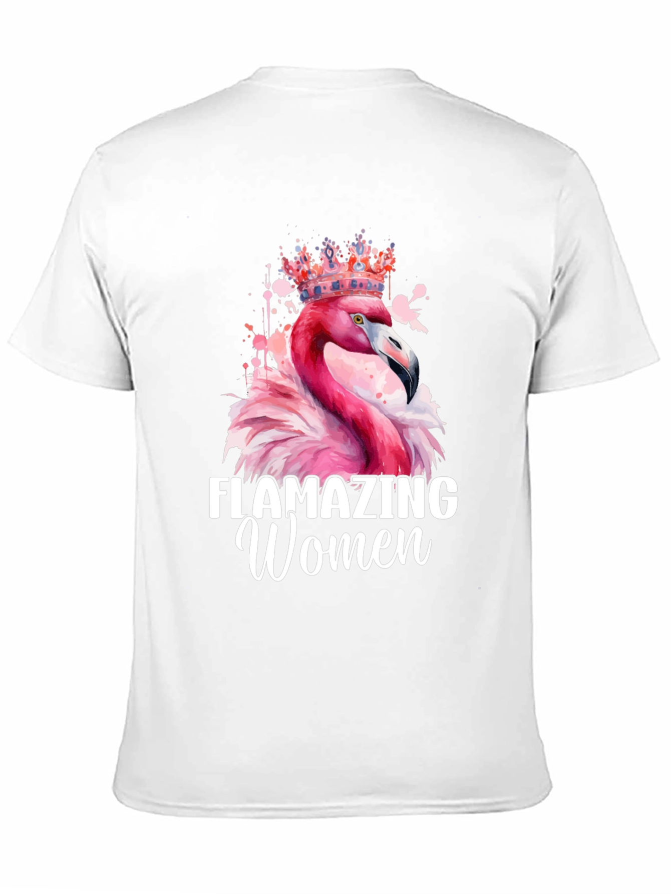 Black Flamazing Women T-Shirt - Flamingo Queen Tee view 11