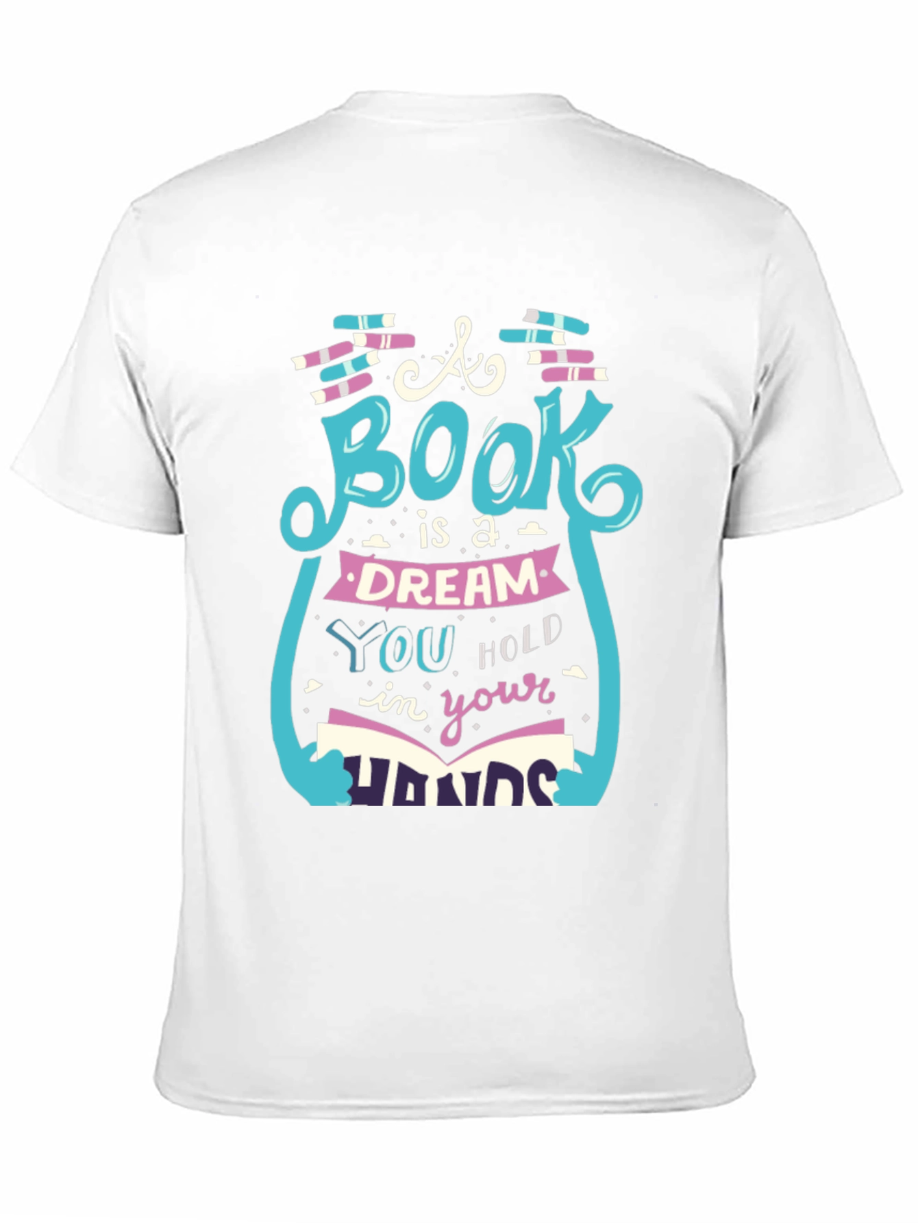 Black Book Lover Graphic Tee - 'A Book is a Dream' Unisex Shirt view 11