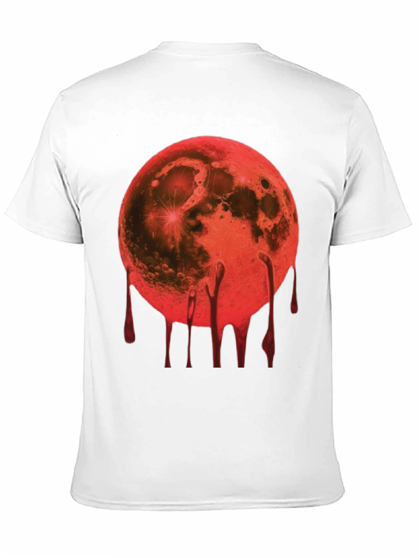Black Blood Moon Graphic Tee - Men's Black T-Shirt view 11