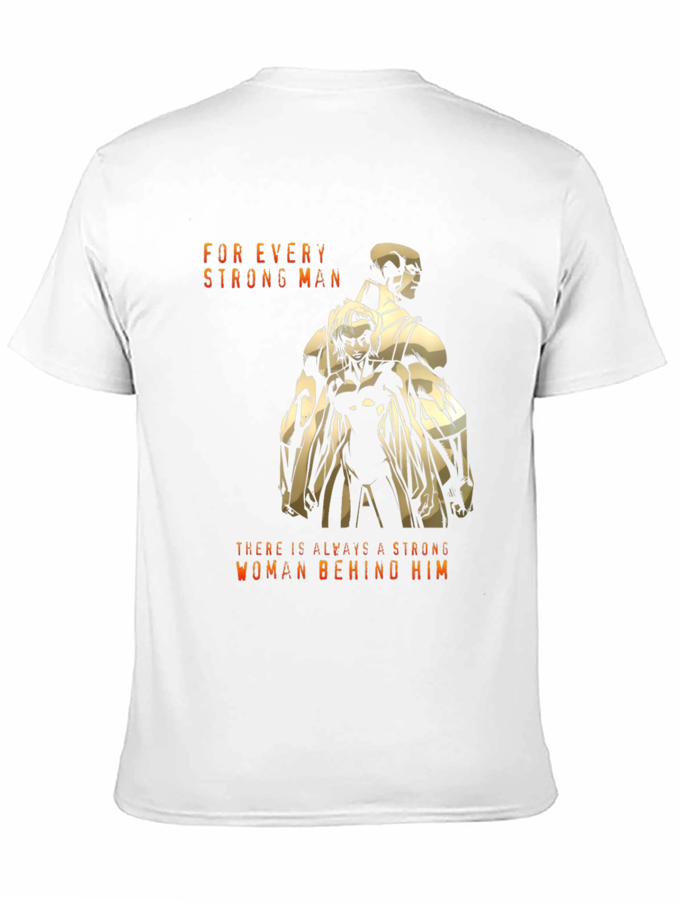 Black Strong Man/Woman Graphic T-Shirt view 11