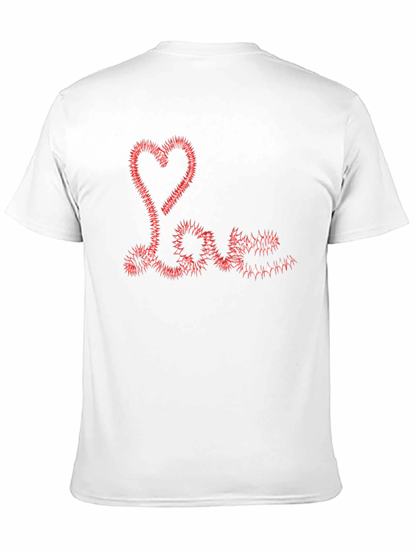 Black Love Heart Graphic Black T-Shirt view 11