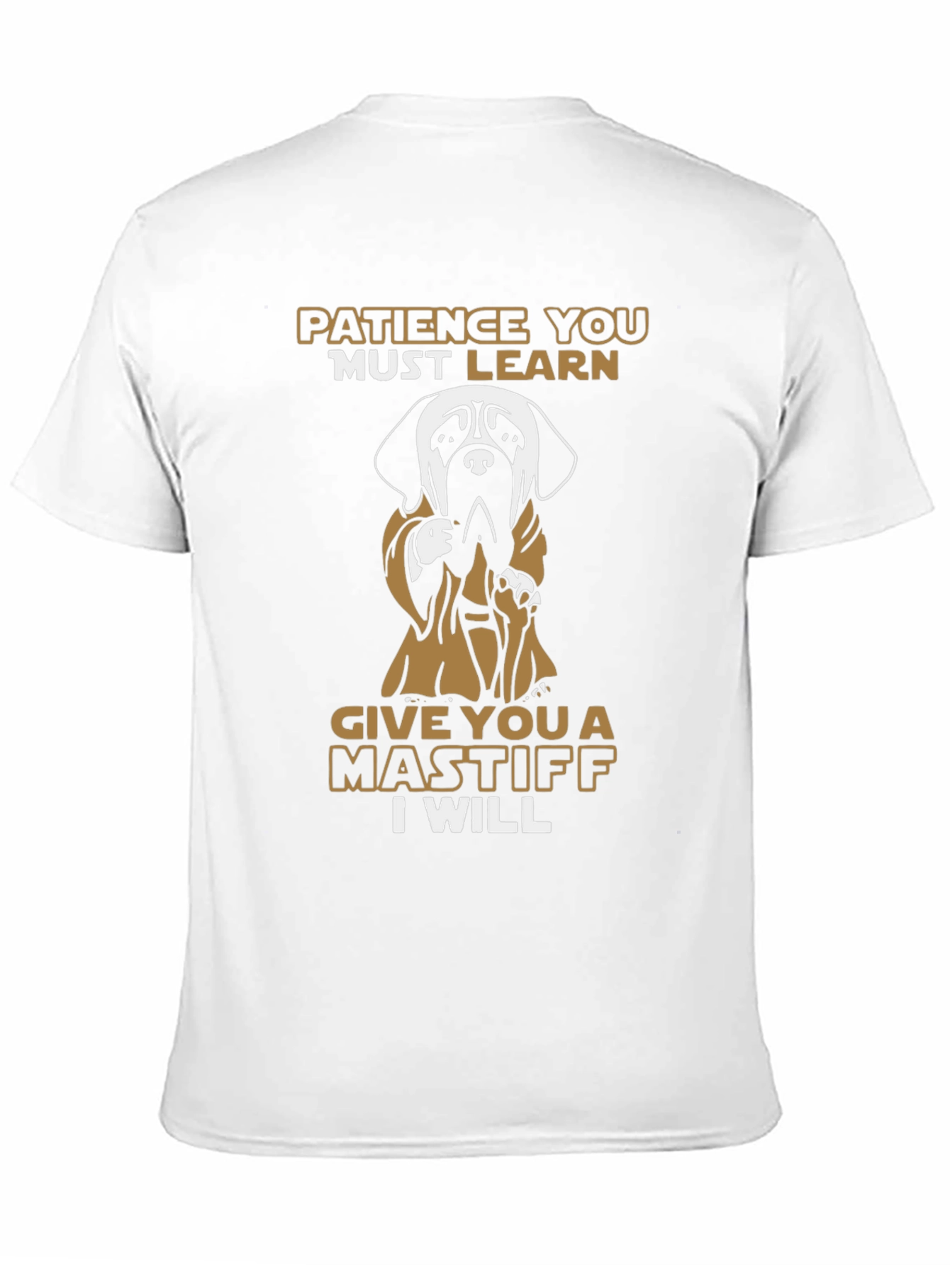 Black Patience Mastiff Graphic Tee - Black view 11