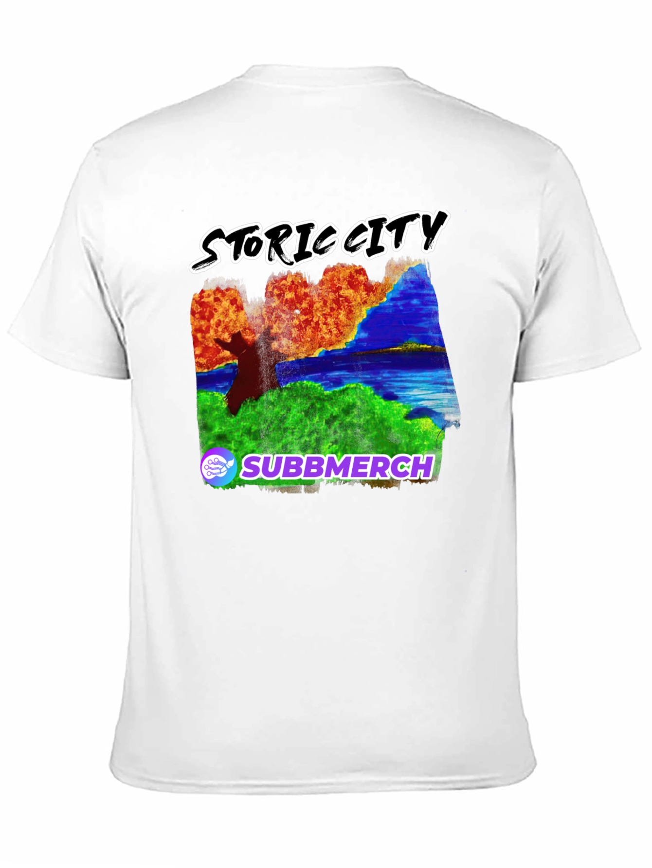 Black Storic City Black Graphic Tee view 11