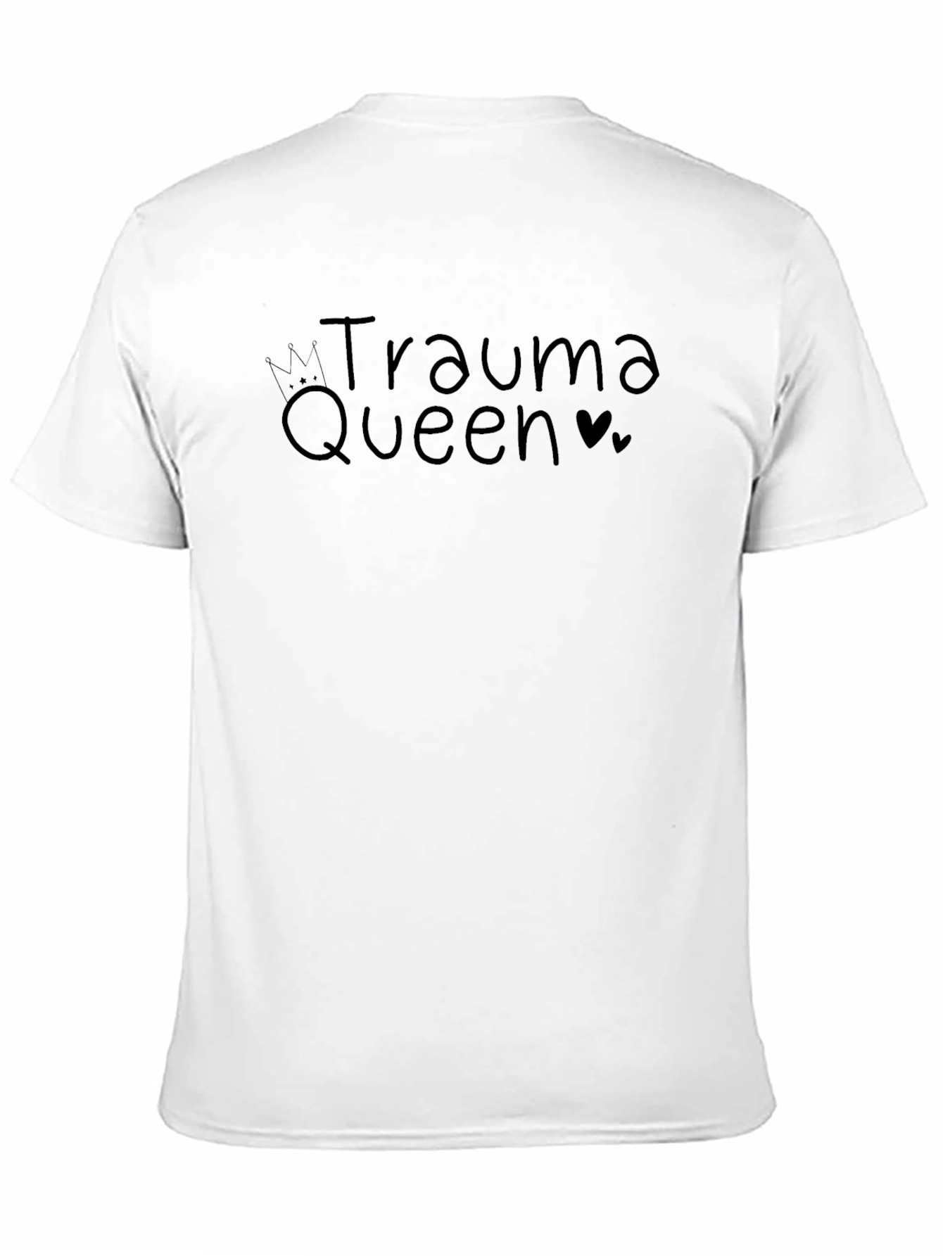 Black Trauma Queen T-Shirt - Soft Cotton Blend Tee view 11