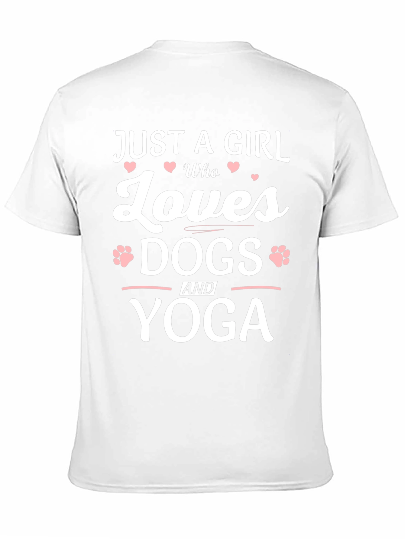 Black Just a Girl Who Loves Dogs and Yoga T-Shirt view 11
