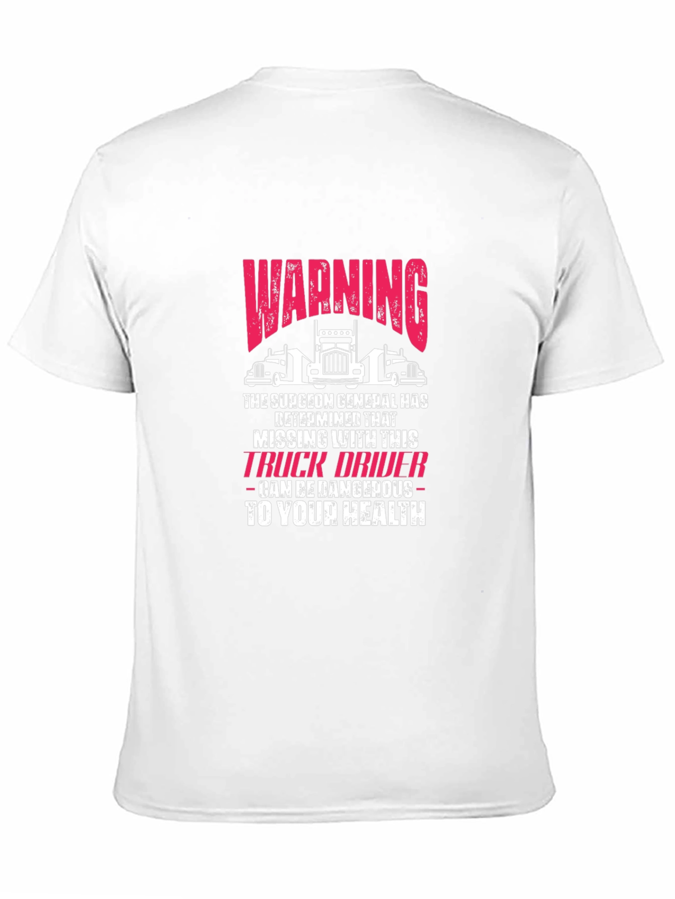 Black Warning Truck Driver T-Shirt Funny Novelty Graphic Tee view 11