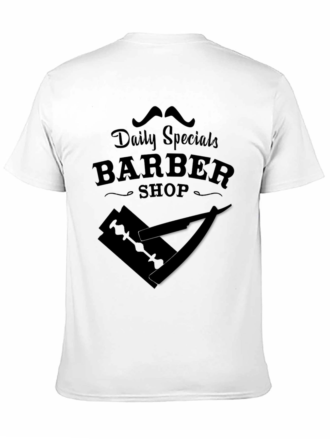 Barber Shop Daily Specials Graphic T-Shirt - Black - 11
