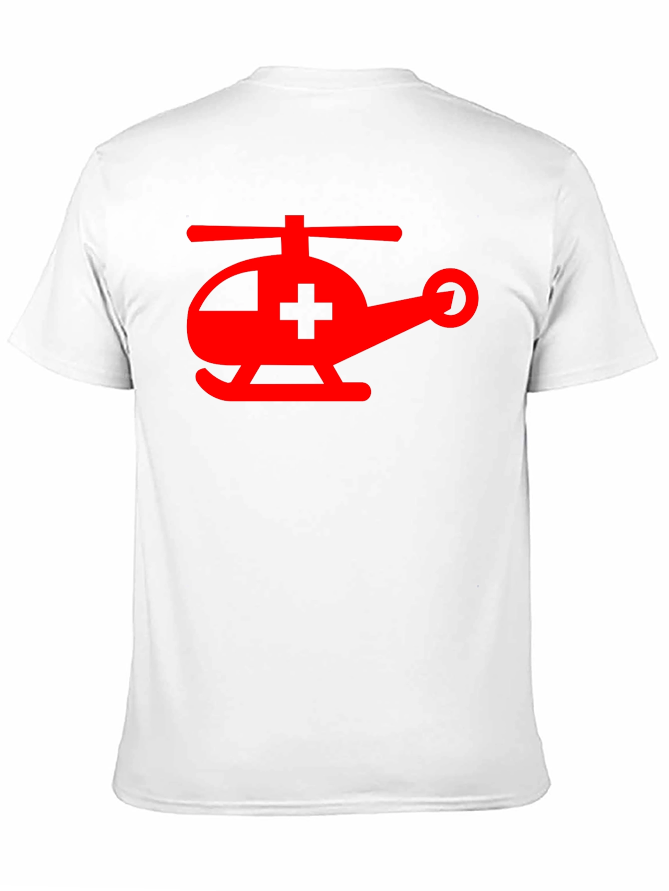 Black Medical Helicopter Graphic Tee - Black Cotton Comfort view 11