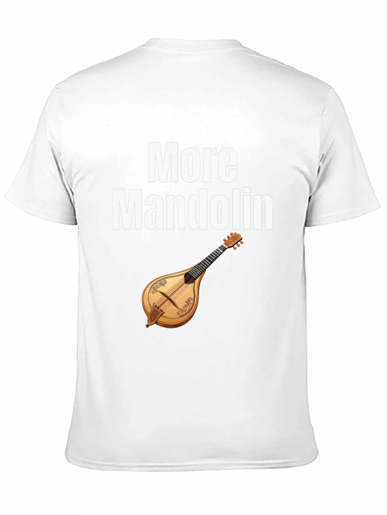 Black More Mandolin T-Shirt: Music Lover's Tee view 11