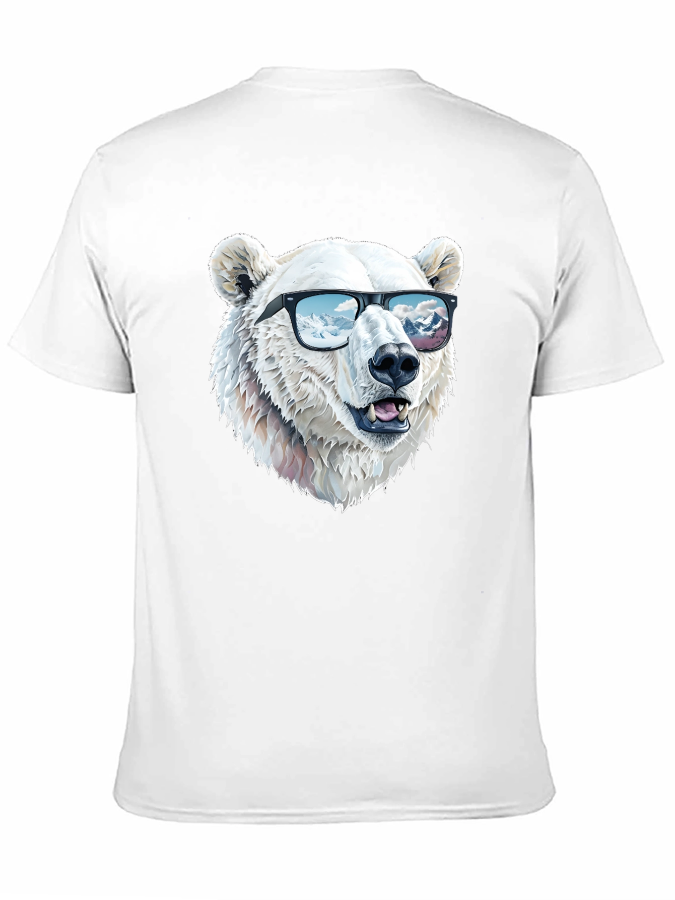 Black Cool Polar Bear T-Shirt view 11