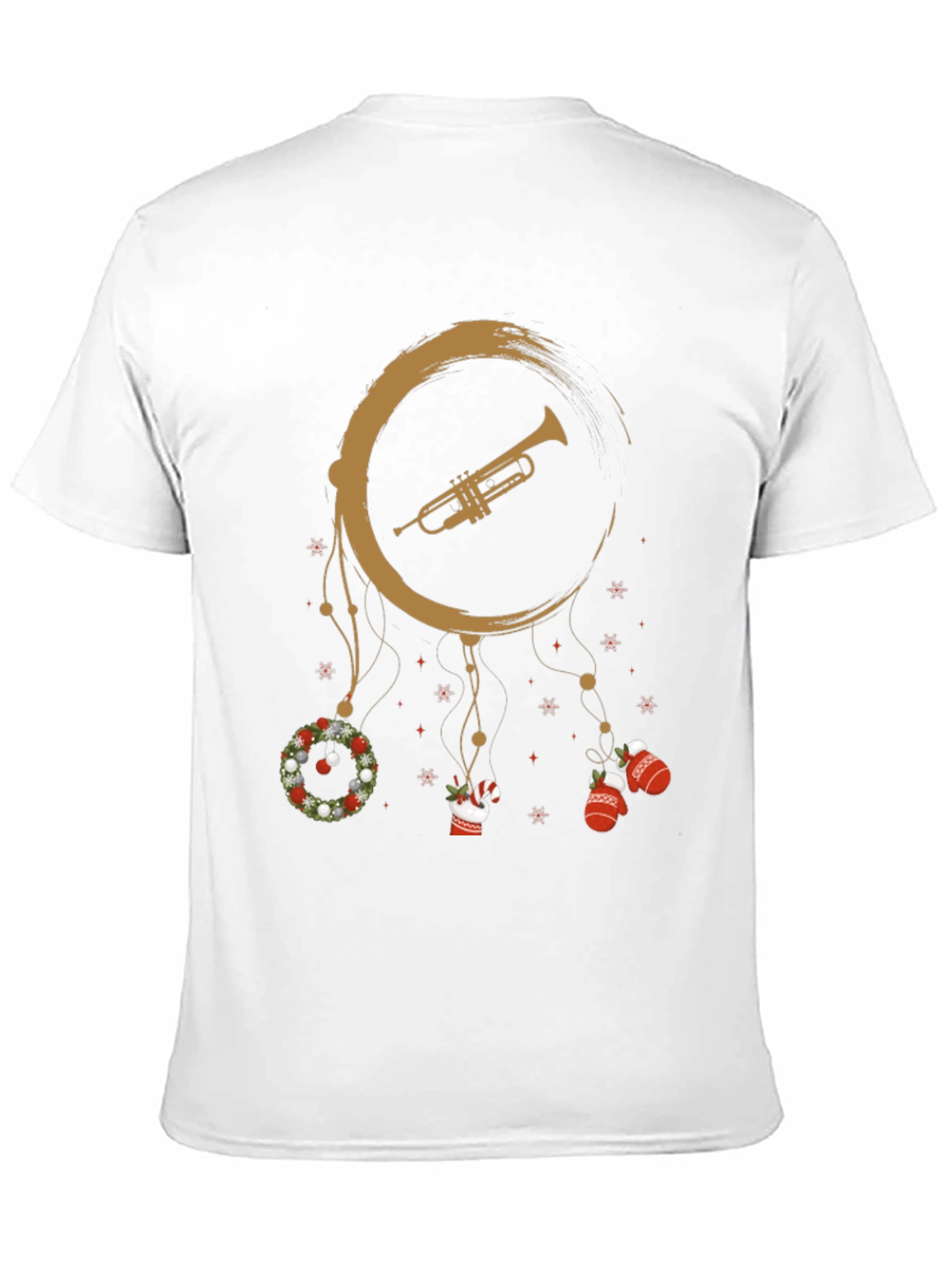 Black Festive Trumpet Dreamcatcher T-Shirt view 11