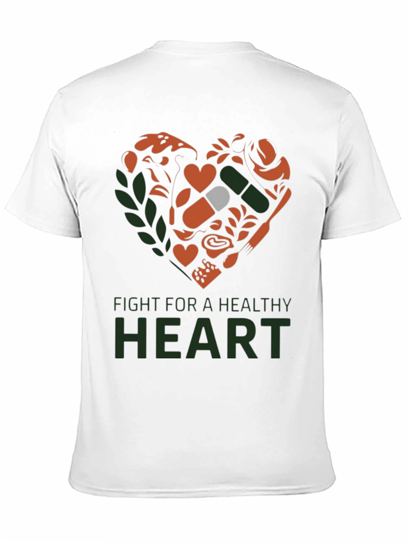 Black Healthy Heart T-Shirt view 11