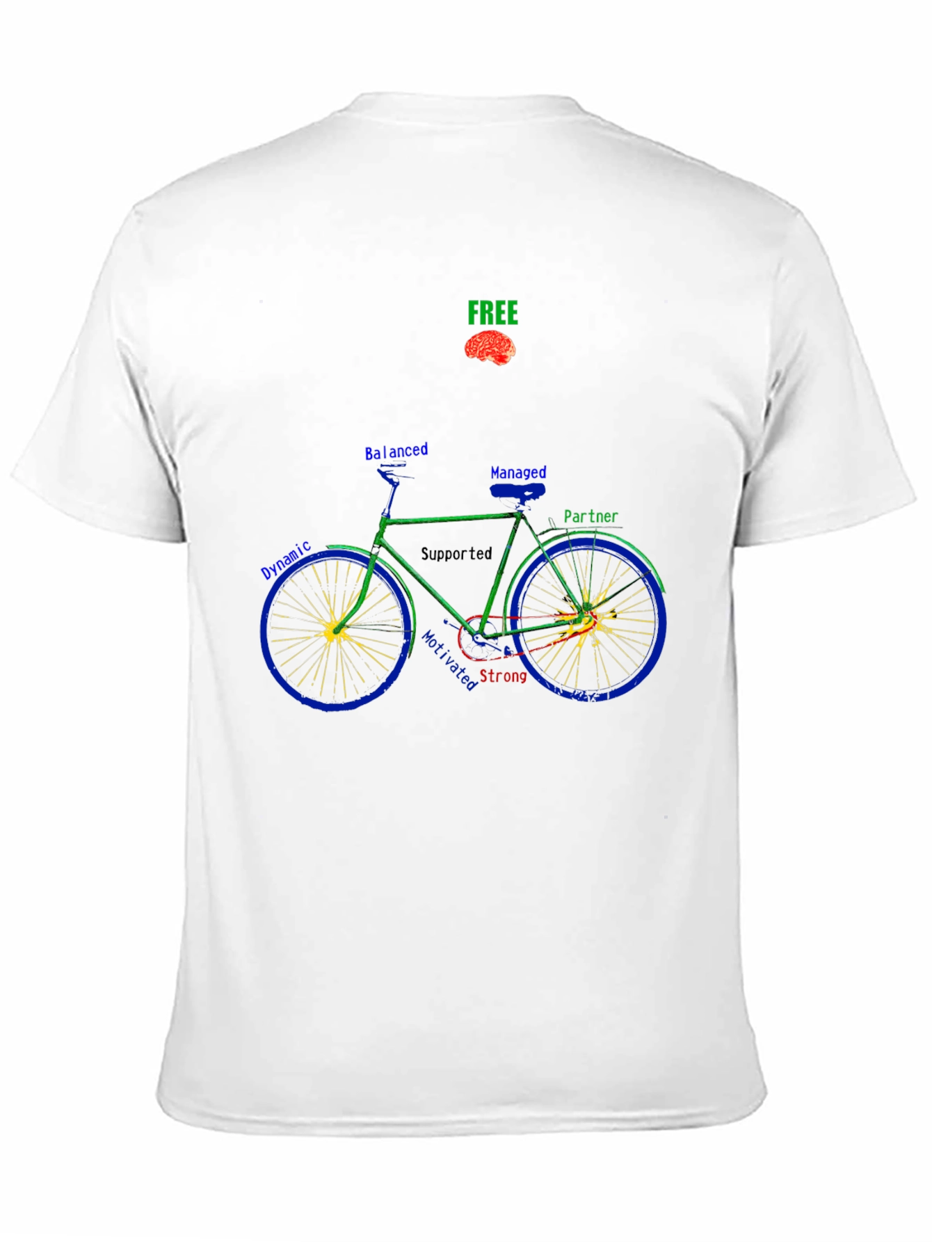 Black Unique Bike Graphic T-Shirt - Thoughtful Design view 11