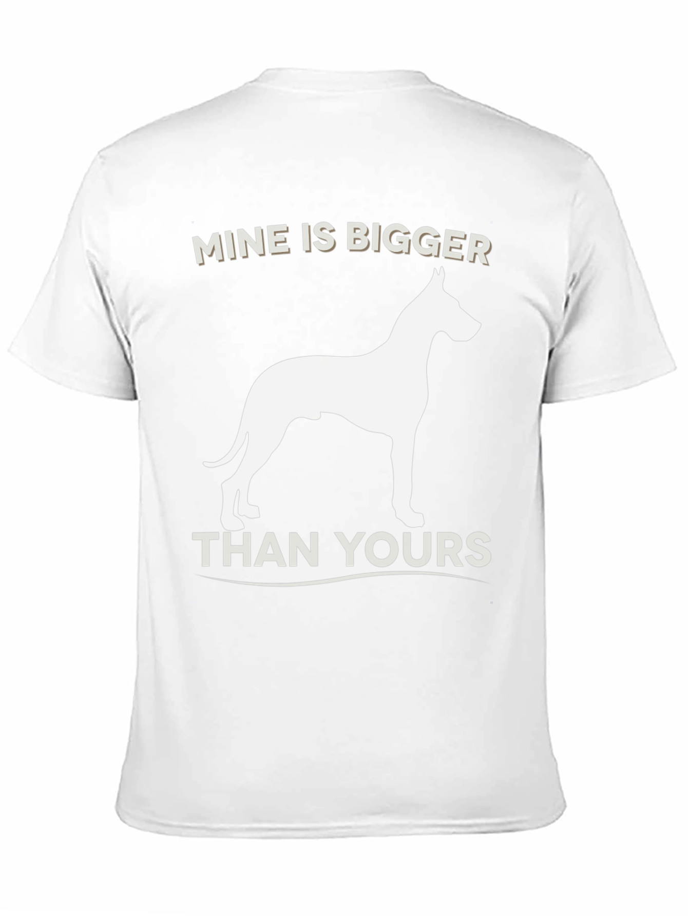 Black Mine Is Bigger Dog Graphic T-Shirt view 11