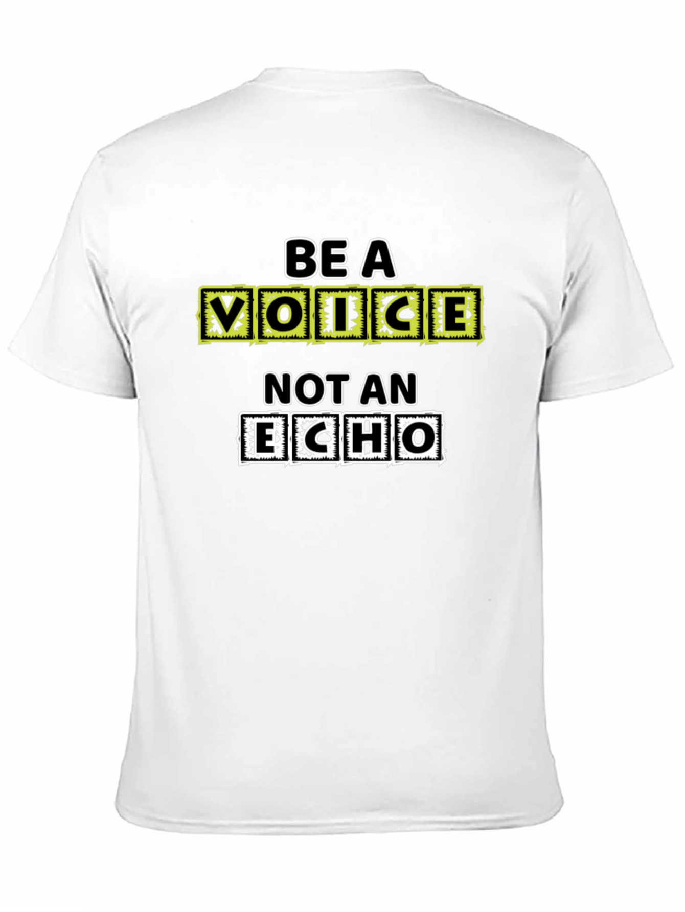 Black Be a Voice, Not an Echo - Black Graphic Tee view 11