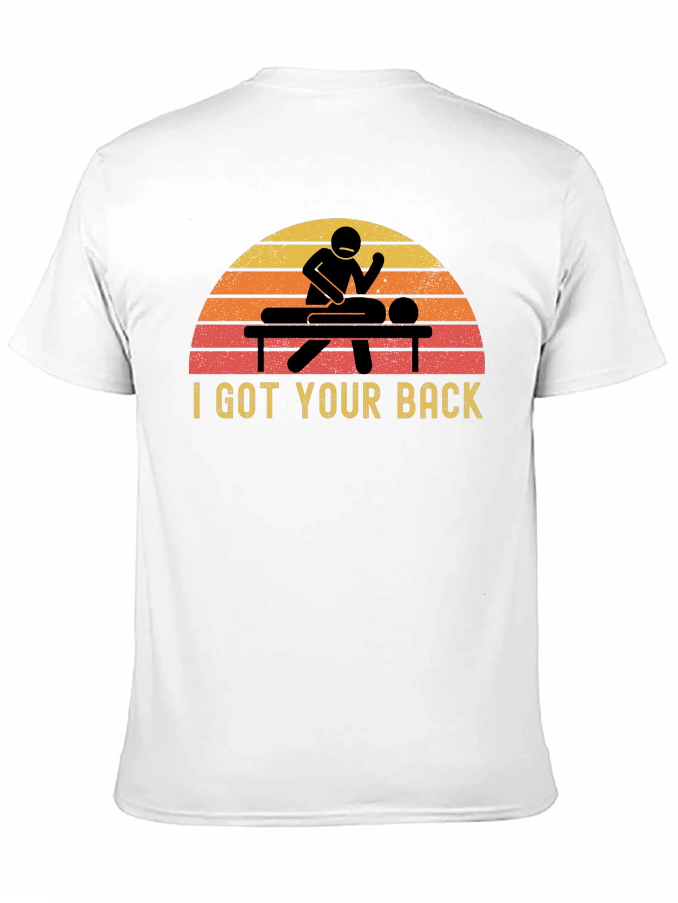 Black I Got Your Back Massage Therapist T-Shirt view 11