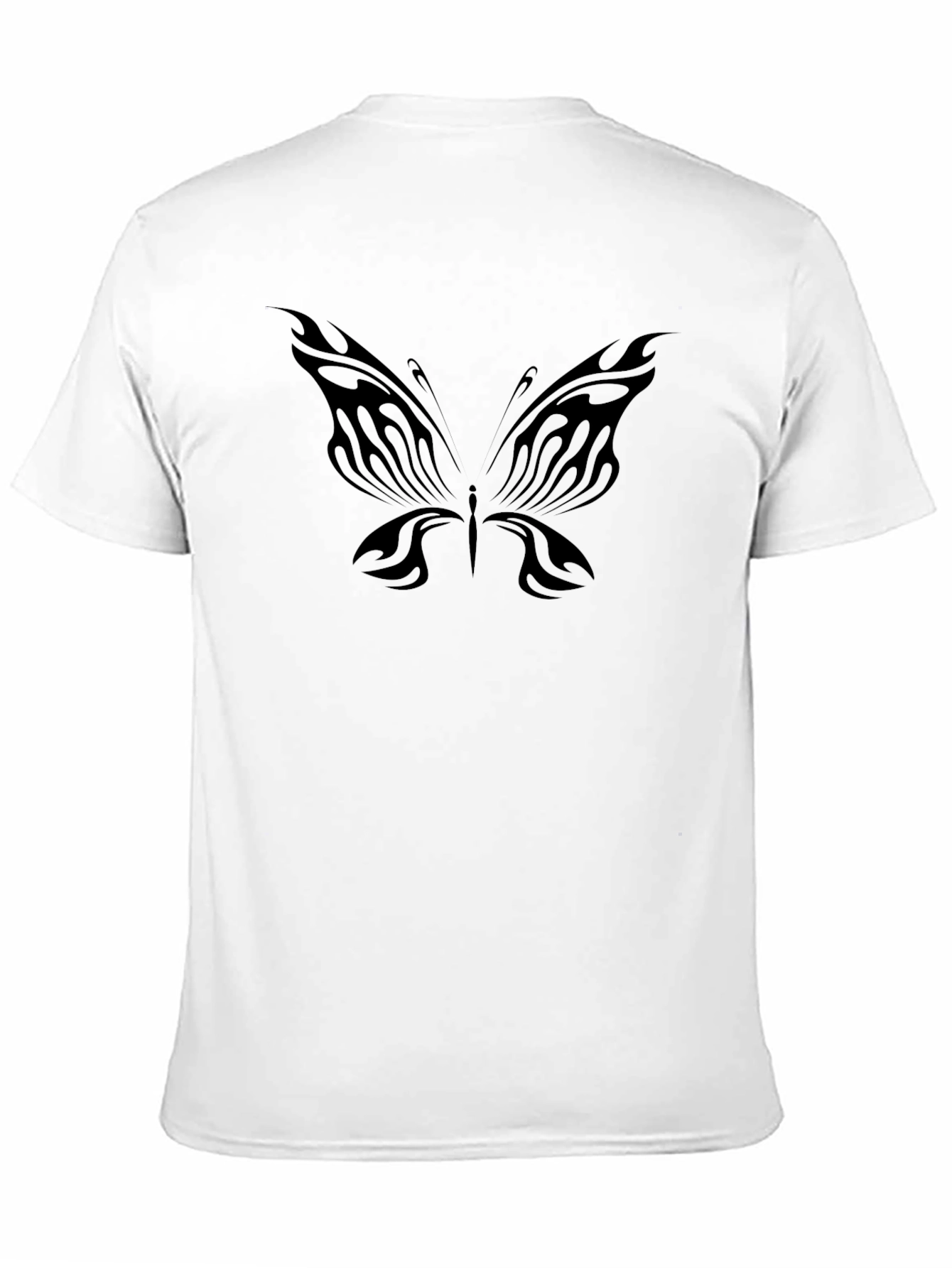 Black Black Butterfly Graphic Tee - Stylish Casual Wear view 11