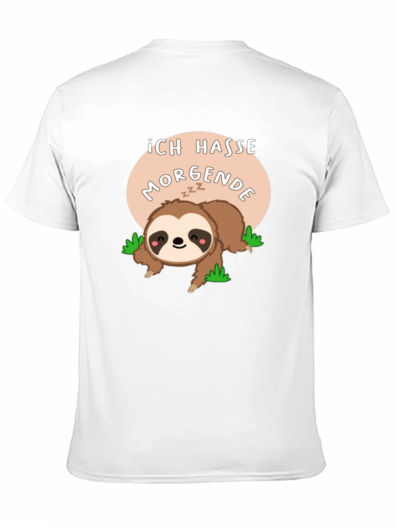 Black Ich Hasse Morgende Sloth Graphic Tee - Black view 11