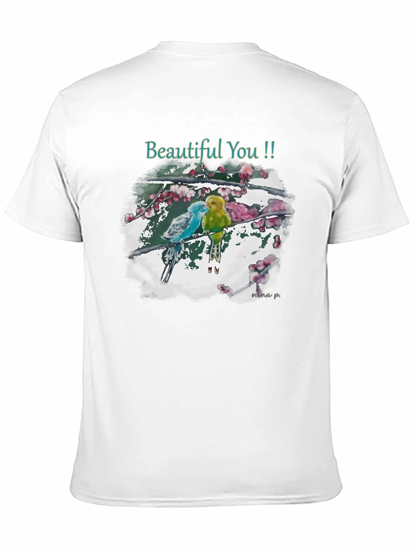 Black Beautiful You Bird Art T-Shirt view 11
