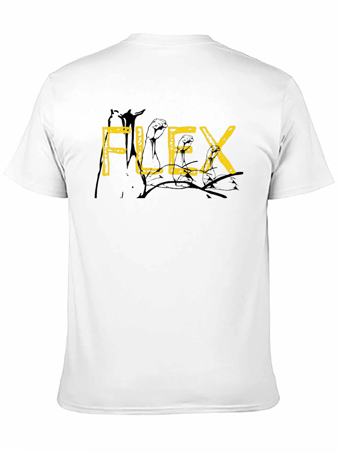 Black FLEX Graphic Black T-Shirt view 11