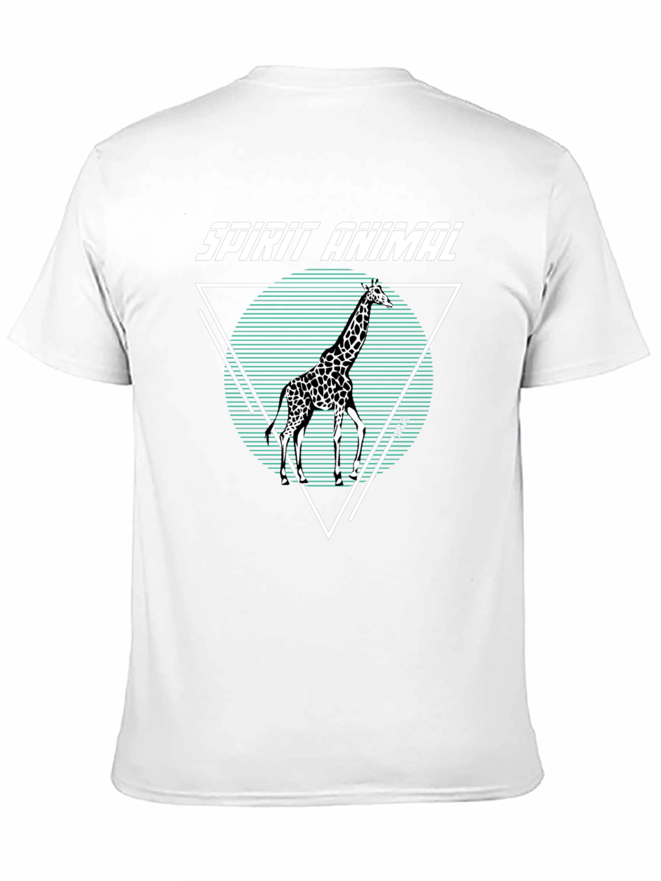 Black Spirit Animal Giraffe Graphic Tee view 11